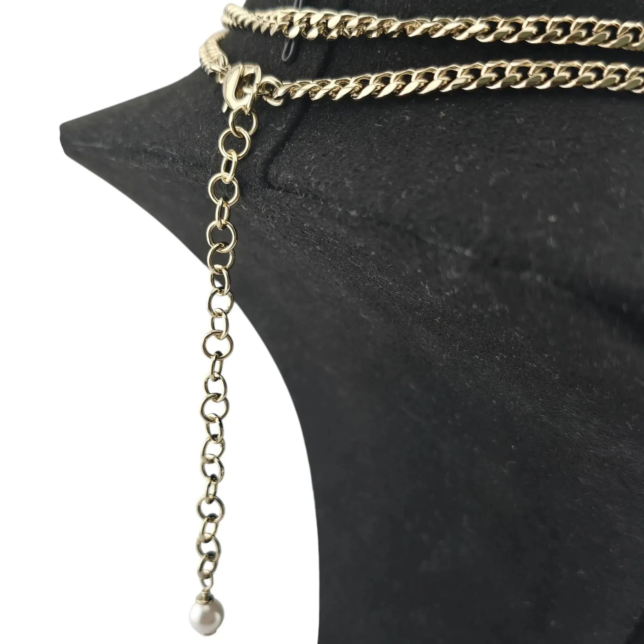 Chanel CC Black Heart Long Necklace 2022 CHANEL