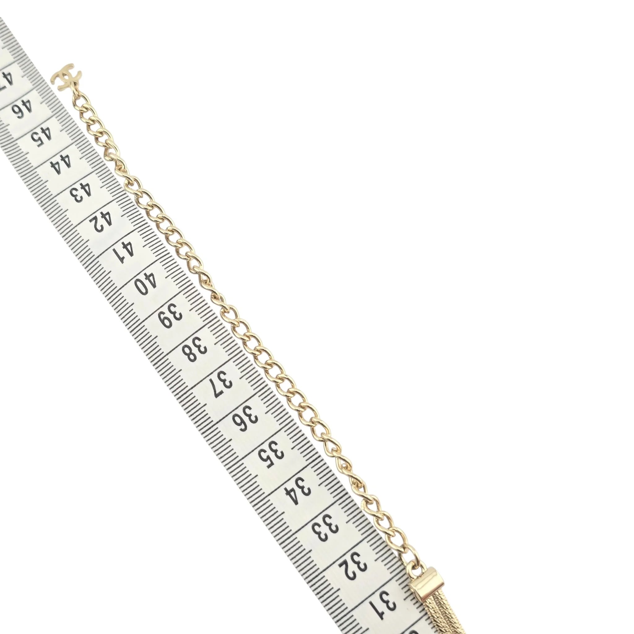 Chanel CC Choker Multi-Strand Gold Necklace 2024 CHANEL