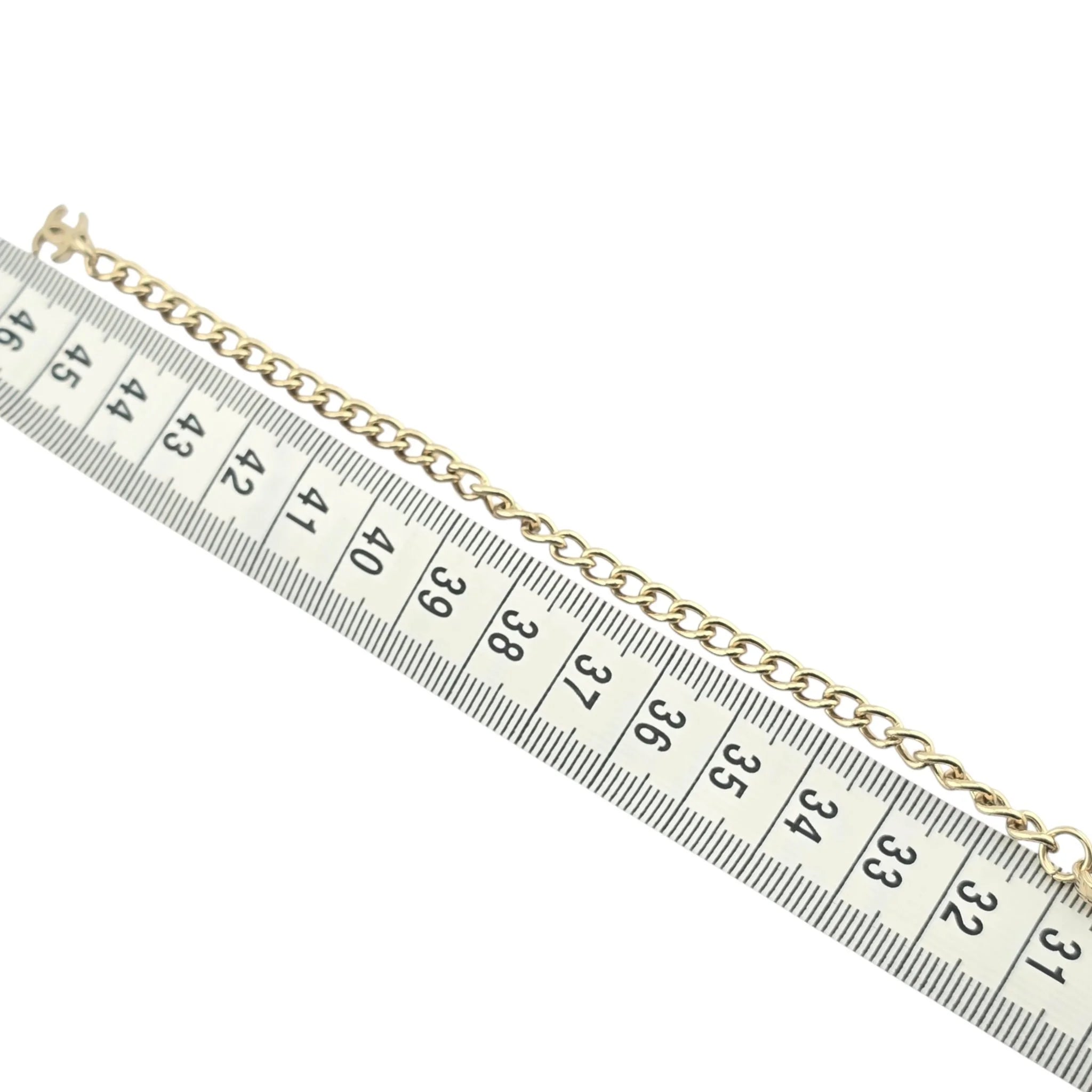 Chanel CC Thin Choker Necklace Gold 2024 CHANEL