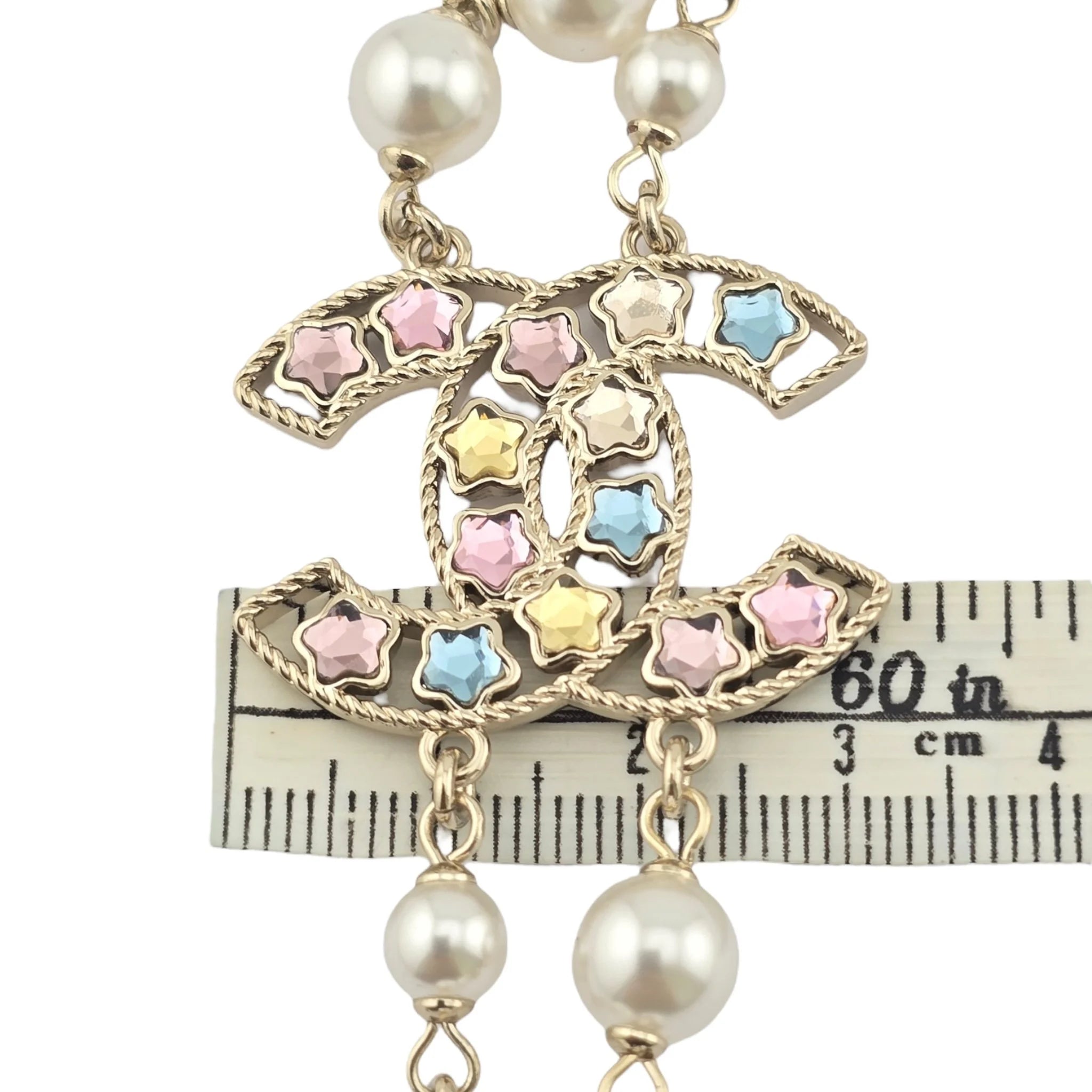 Chanel CC Multicoloured Faux Pearl Necklace 2025 CHANEL