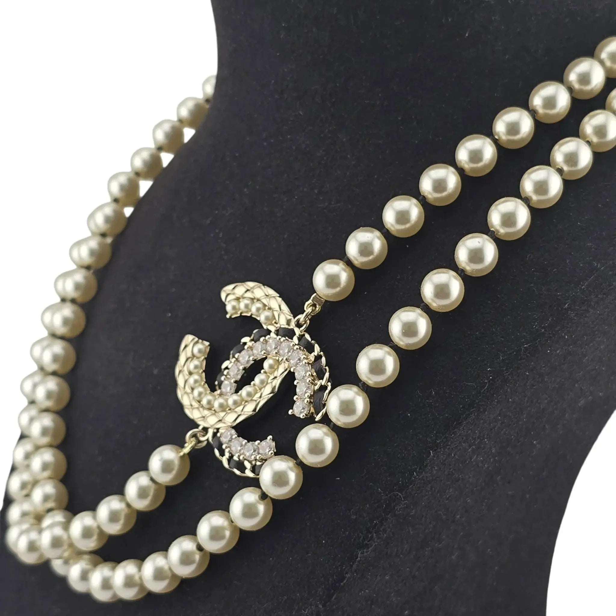 Chanel CC Long Faux Pearl Necklace 2022 CHANEL