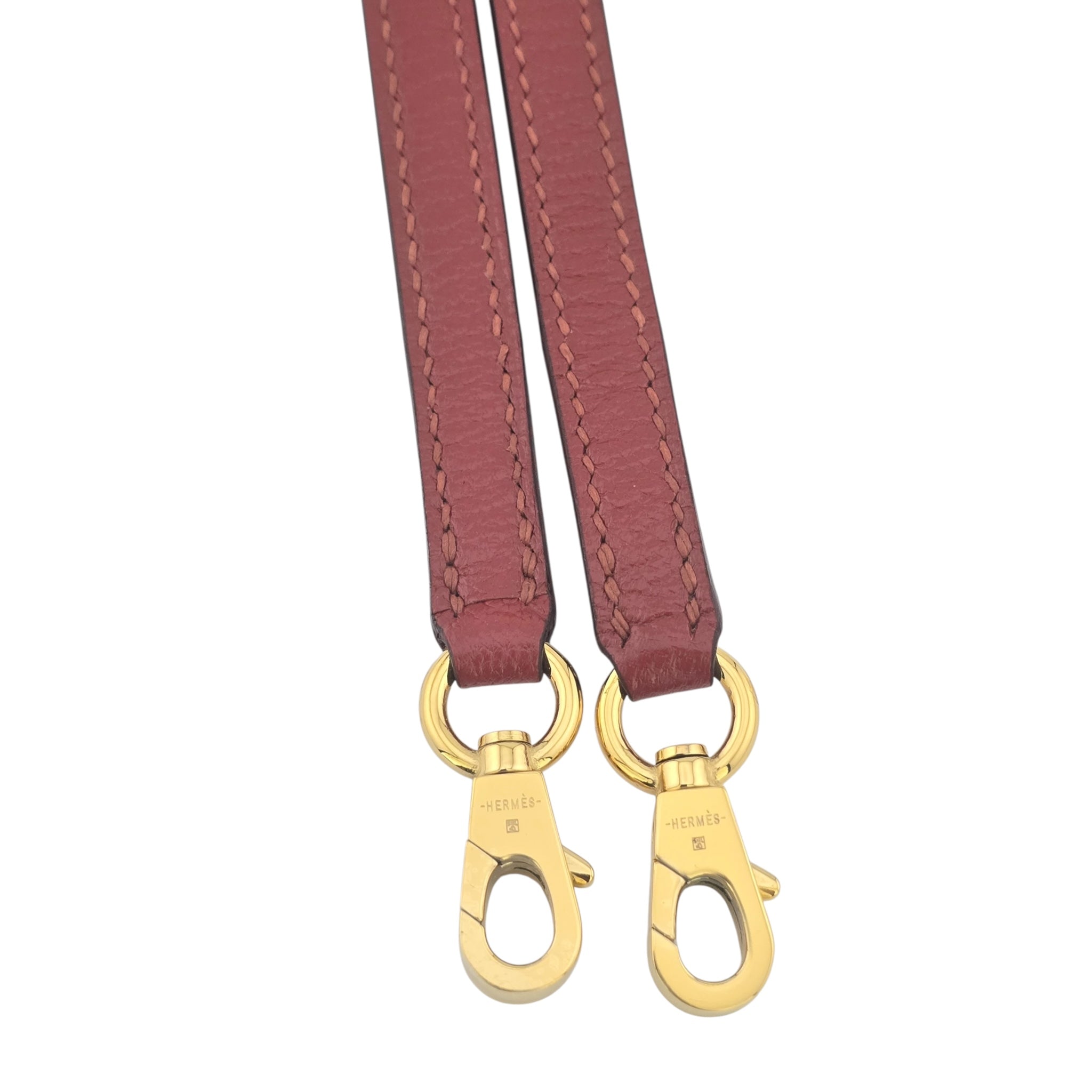 Hermes Mini Kelly II Sellier Rouge H Chèvre Gold