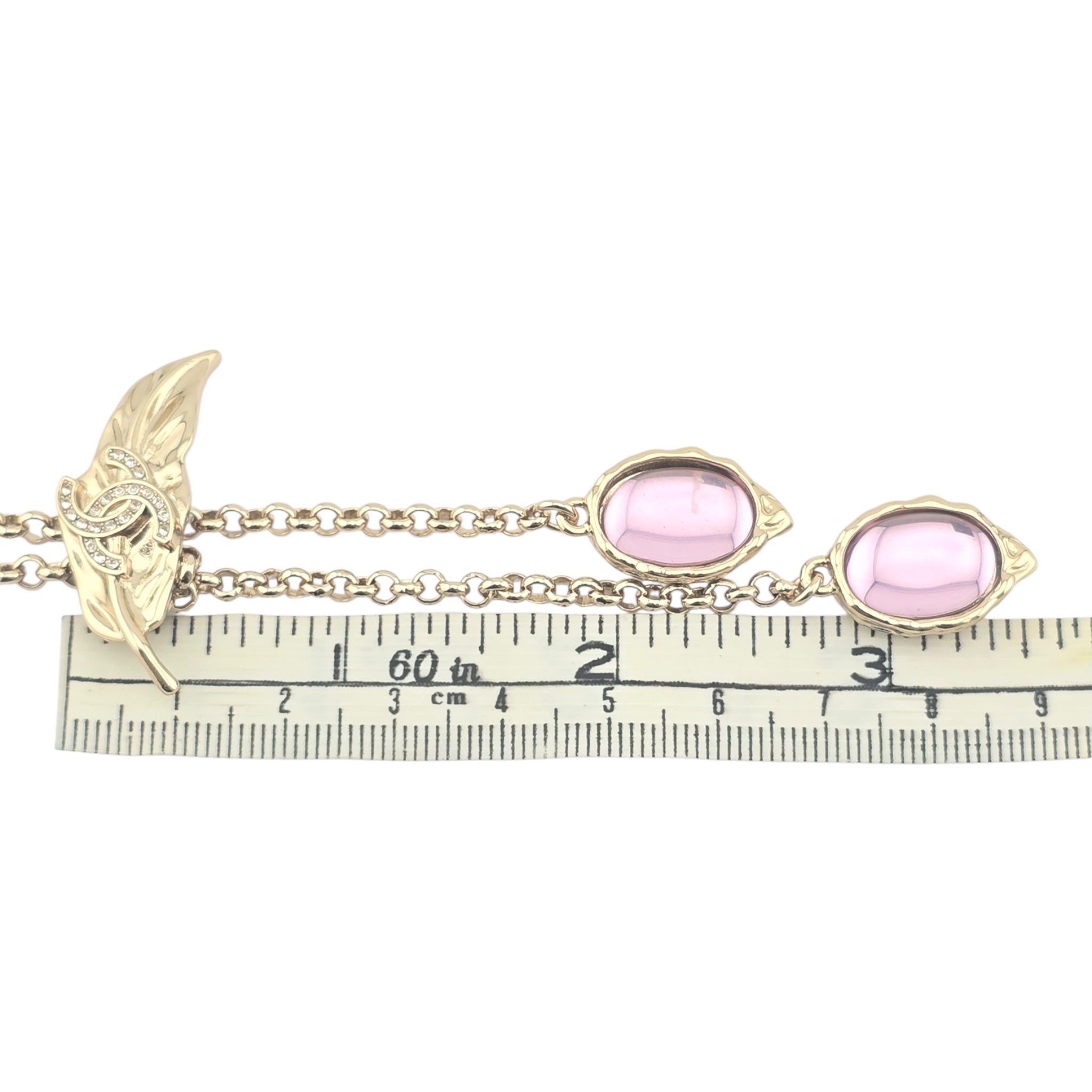 Chanel CC Gold Leaf Necklace 2025