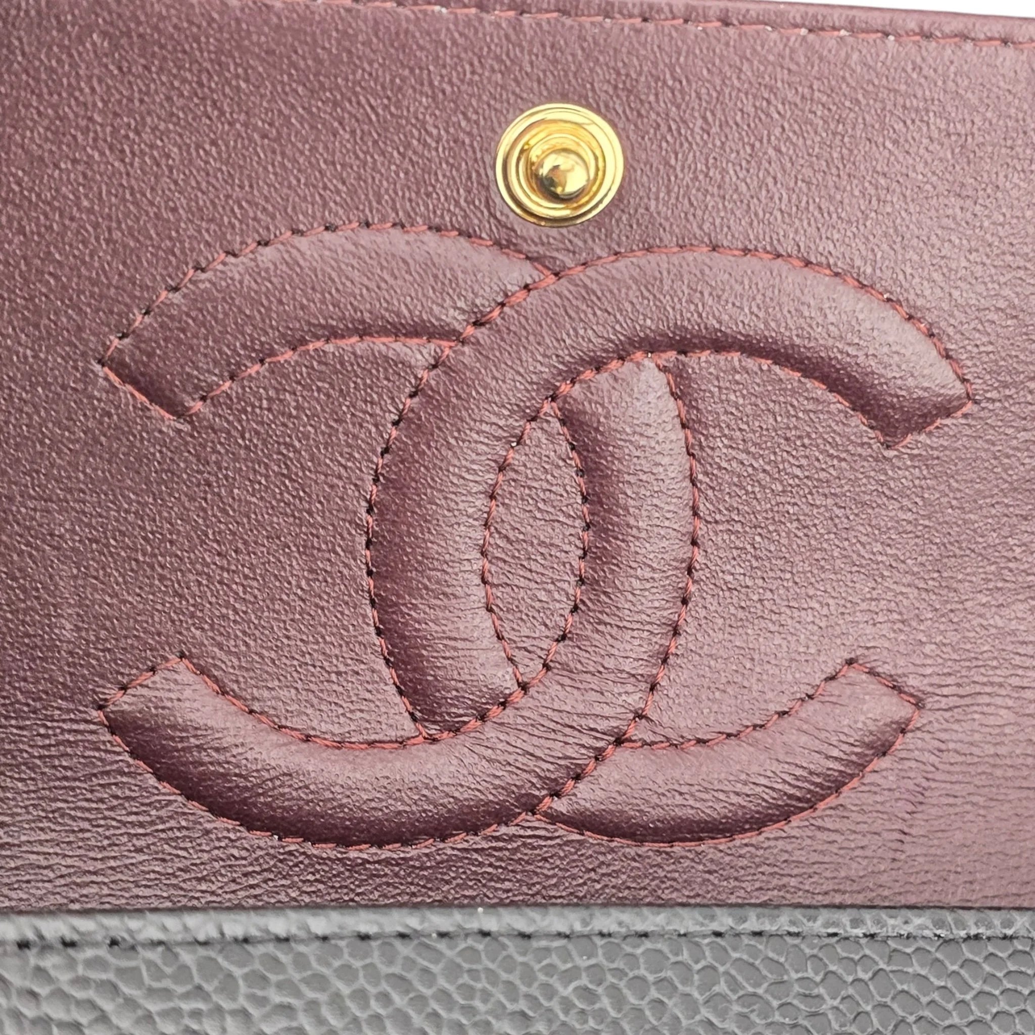 Chanel Medium Classic Flap Caviar Black Gold Hardware CHANEL