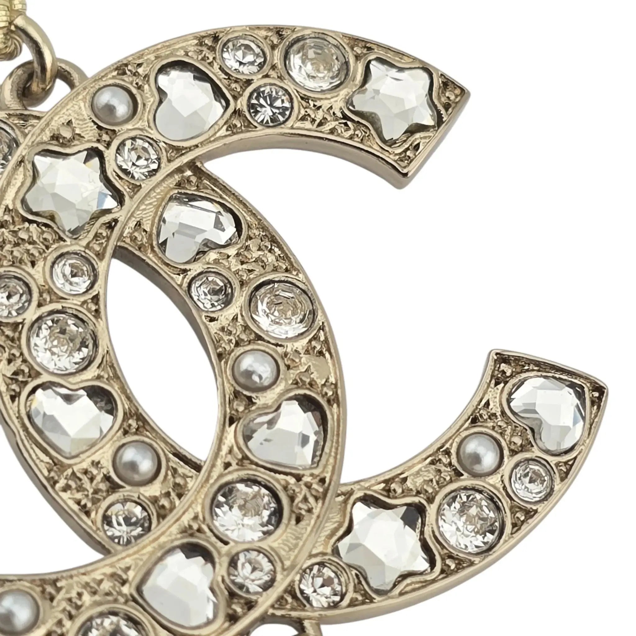 Chanel CC Faux Pearl Gold Necklace 2025 CHANEL