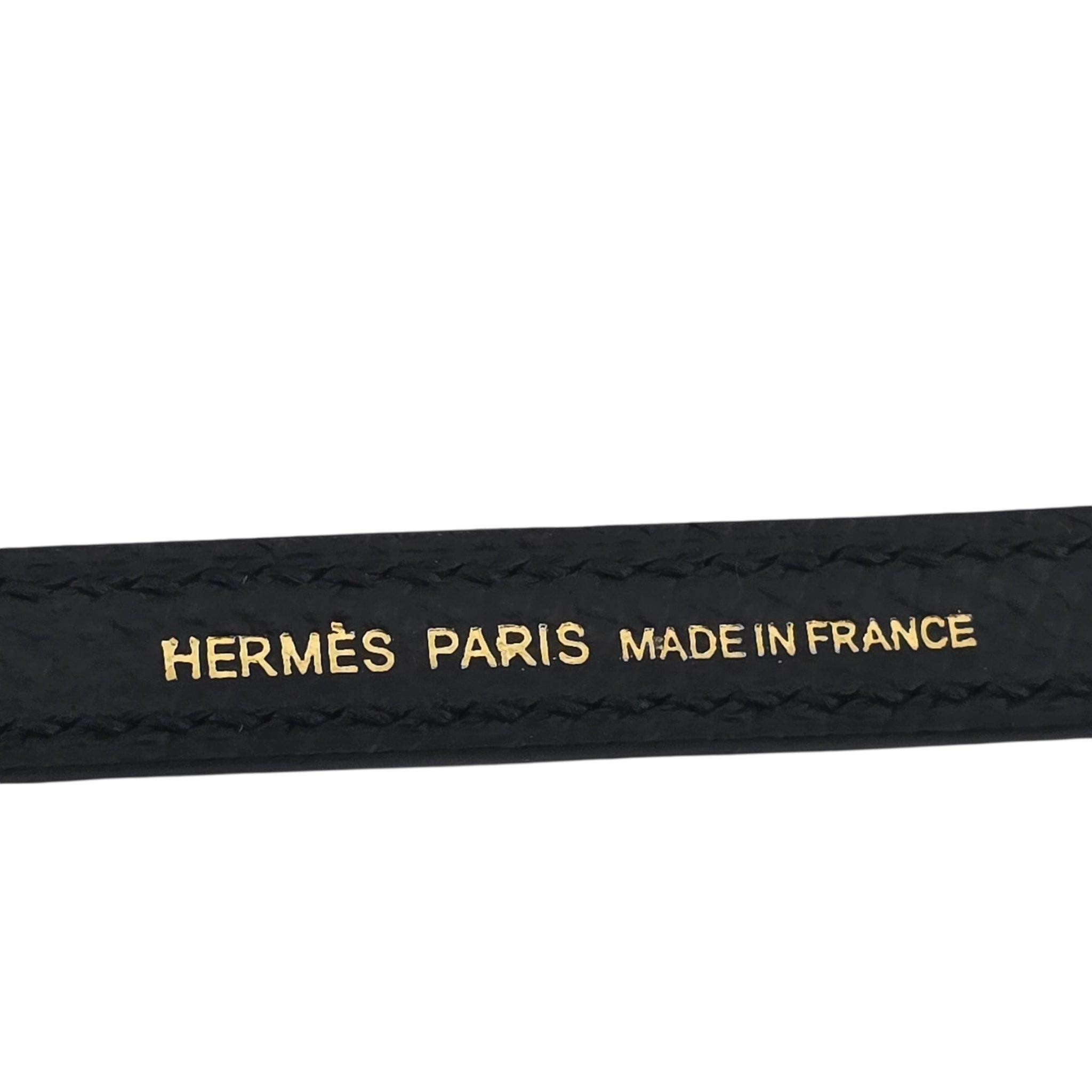Hermes Mini Kelly II Epsom Noir Gold Hardware Bag HERMES