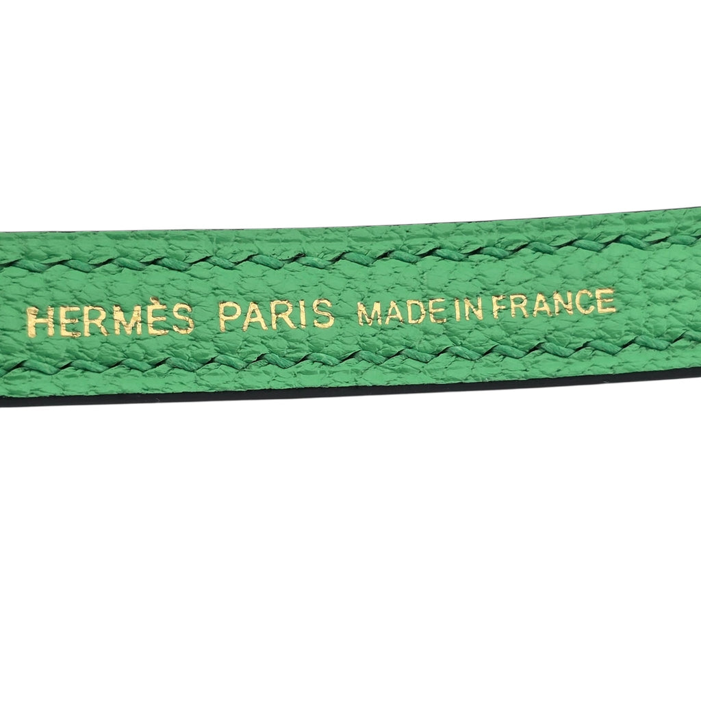 Hermes Mini Kelly II Chèvre Vert Comics Gold Hardware Bag HERMES