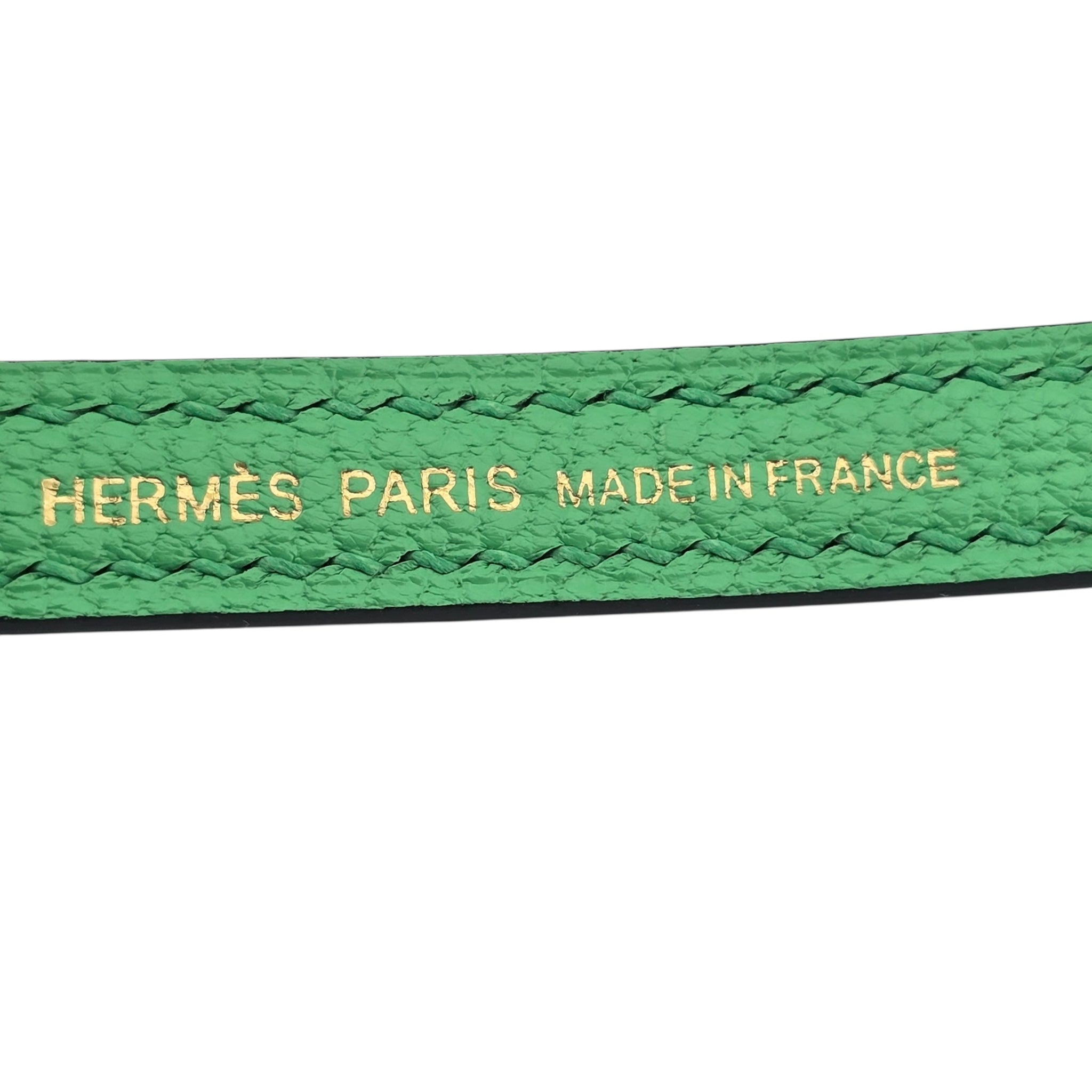 Hermes Mini Kelly II Chèvre Vert Comics Gold Hardware Bag HERMES
