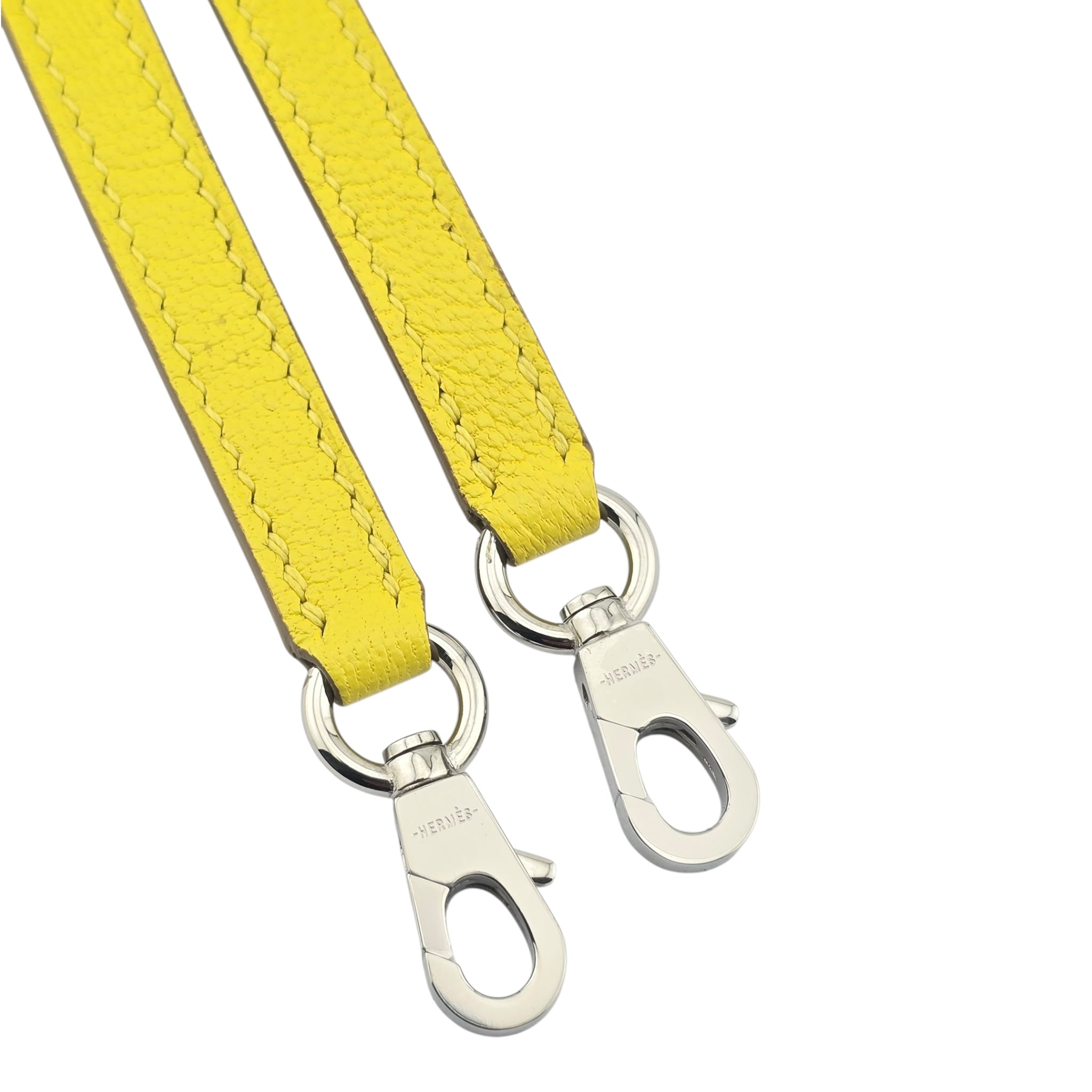 Hermes Mini Kelly II Chèvre Lime Palladium Hardware