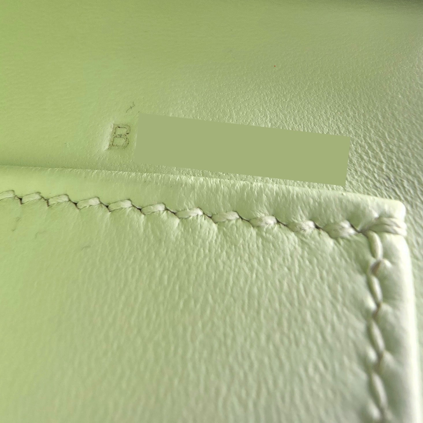 Hermes Mini Kelly II Vert Fizz Chevre Palladium Hardware Bag