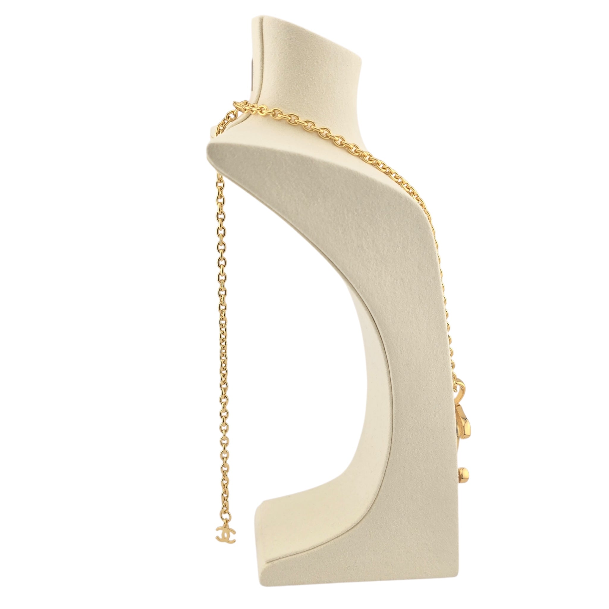 Chanel CC Gold Large Pendant Necklace 2023 CHANEL