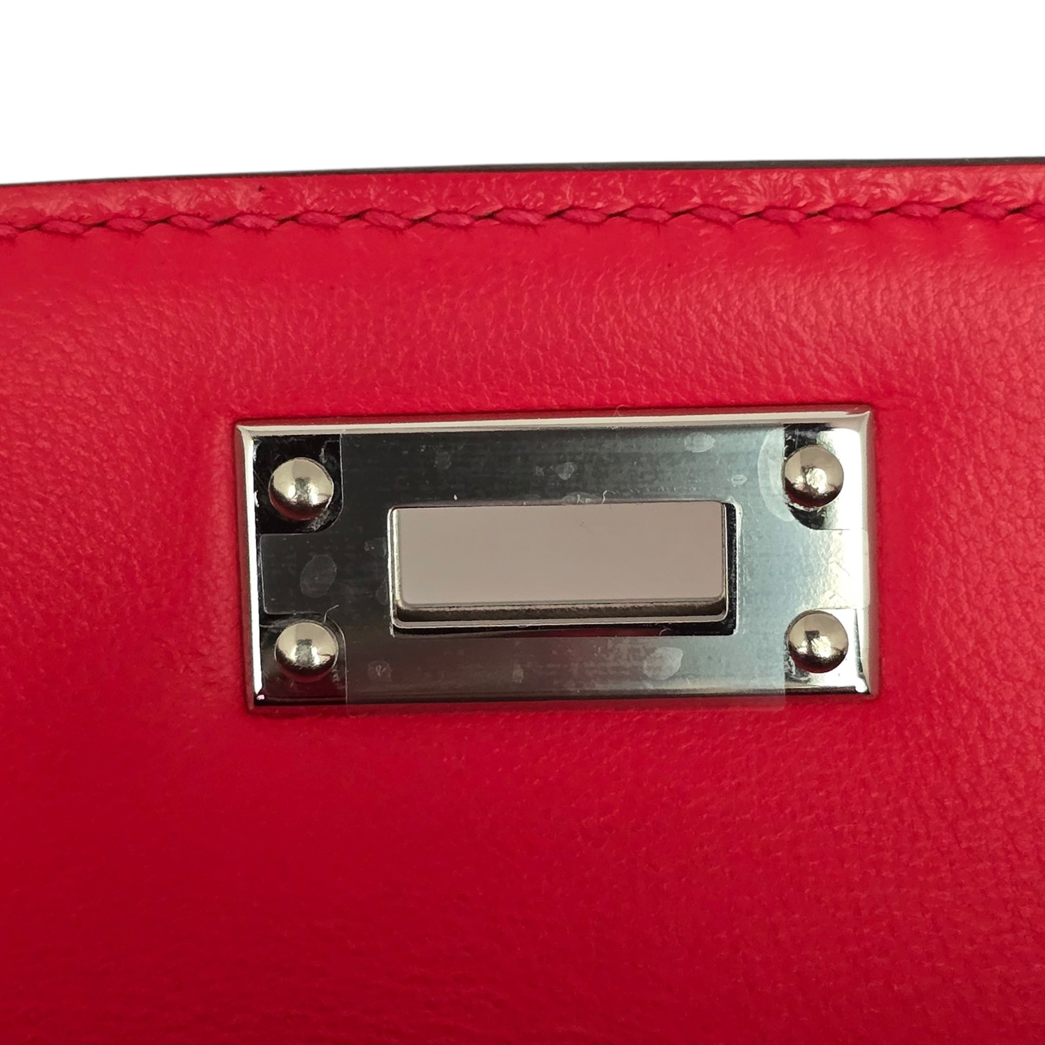 Hermes Mini Kelly II Rouge De Coeur Chèvre Chamkila Palladium Hardware HERMES
