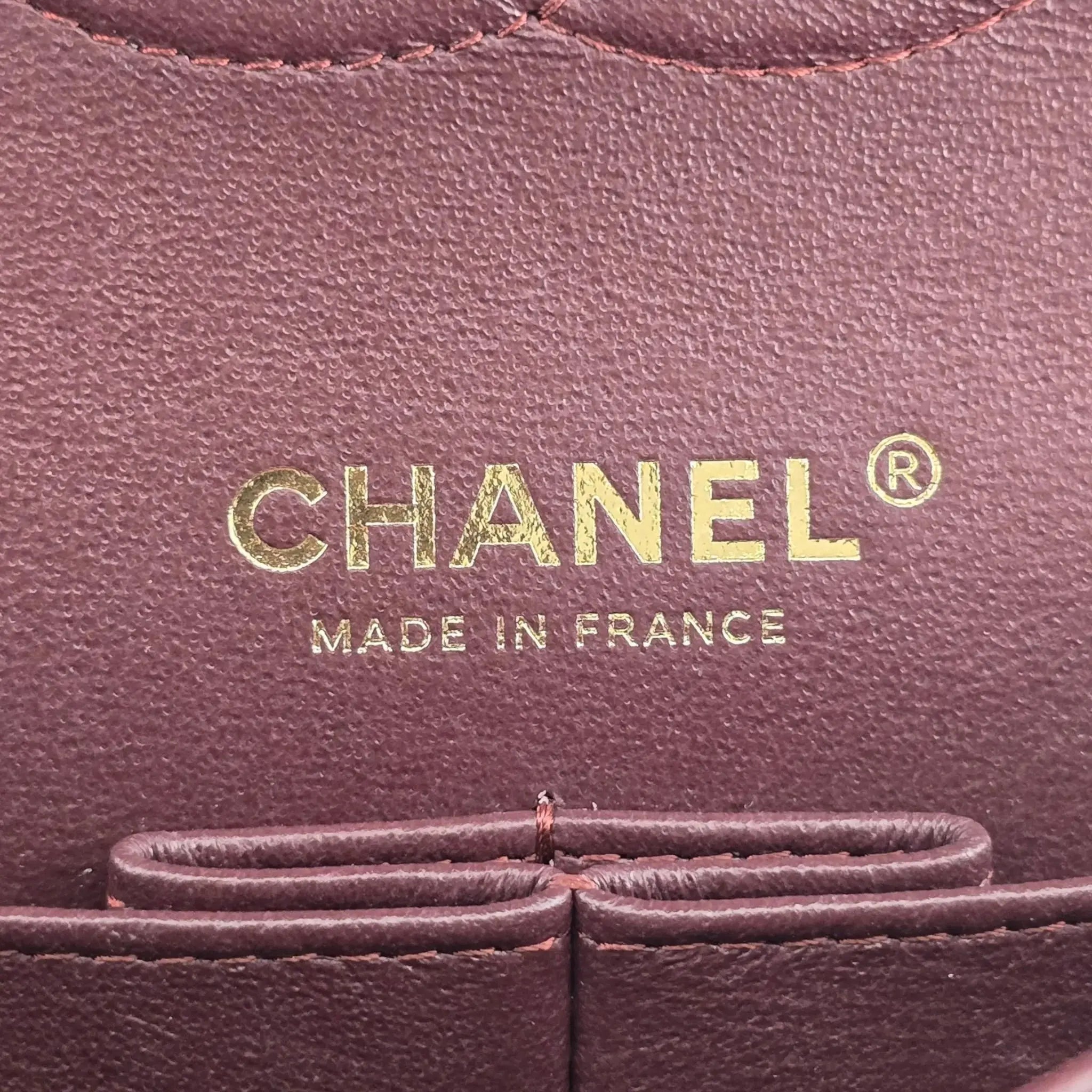 Chanel Medium Classic Flap Caviar Black Gold Hardware CHANEL