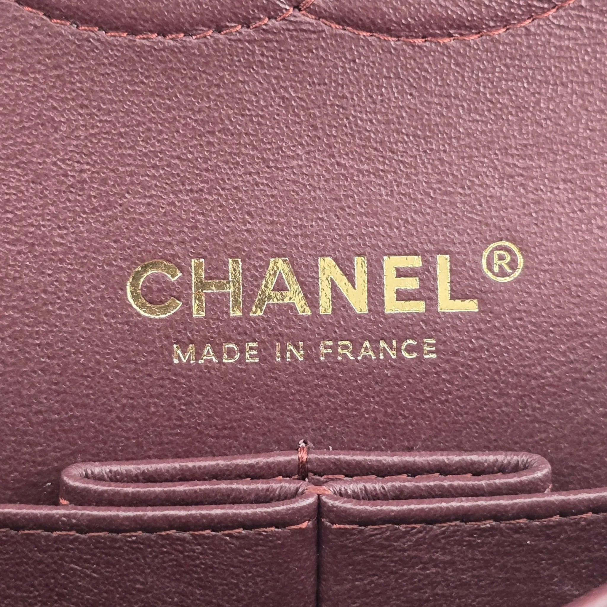 Chanel Medium Classic Flap Caviar Black Gold Hardware CHANEL