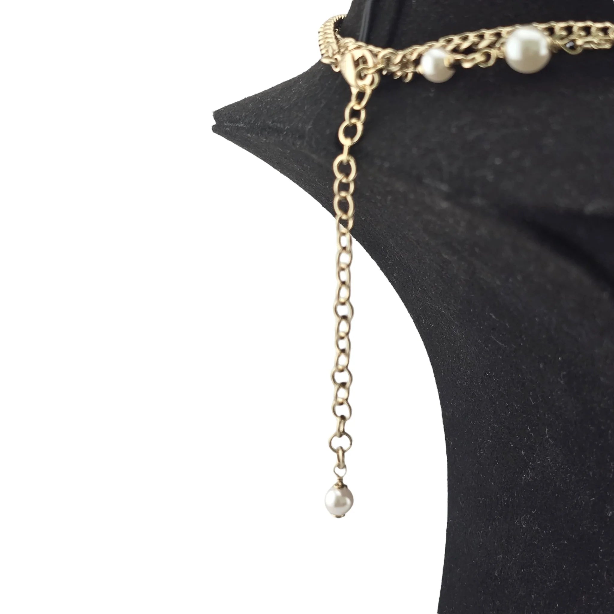 Chanel CC White Heart Long Necklace 2022 CHANEL
