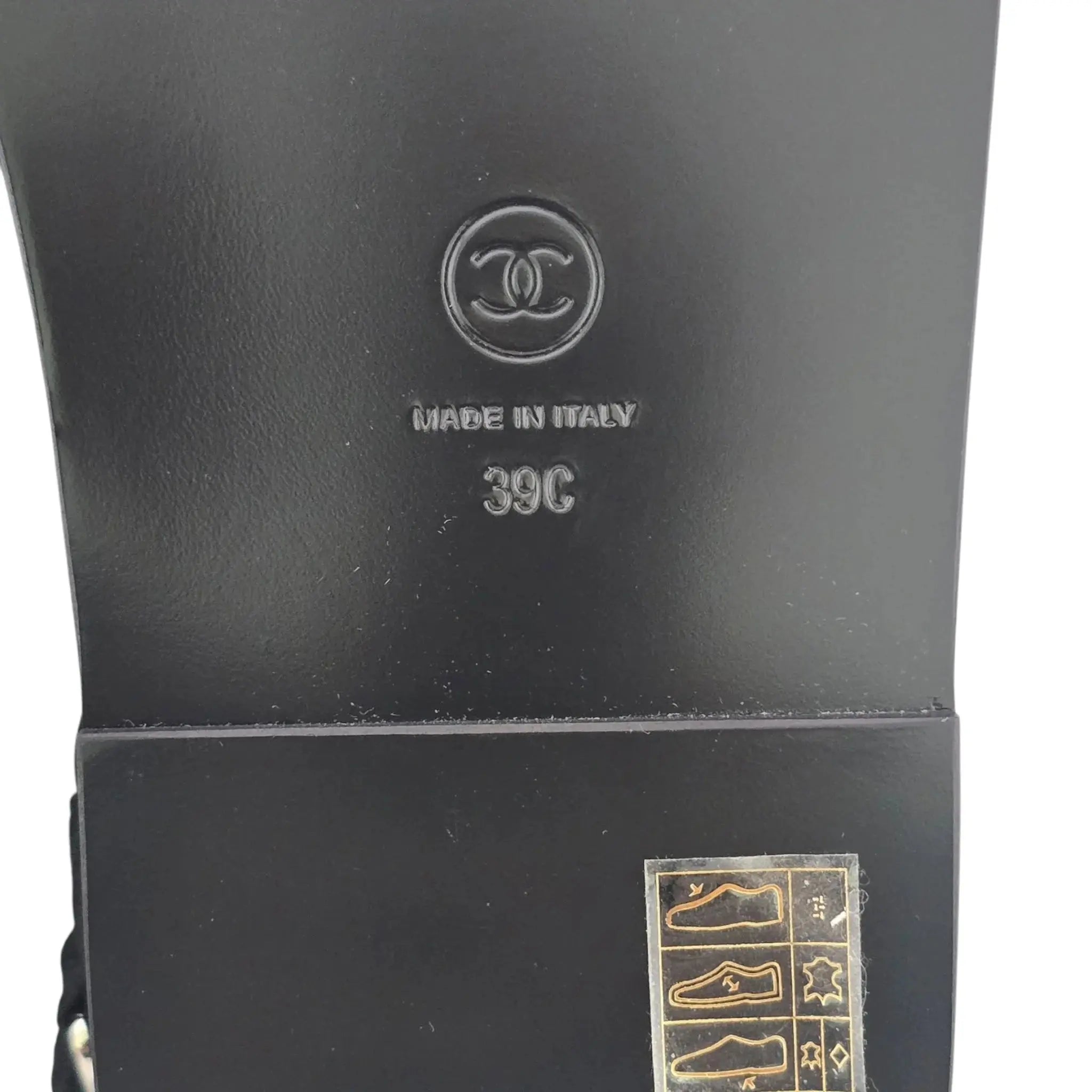 Chanel Mixed Fibers Velcro Dad Sandals 39 CHANEL