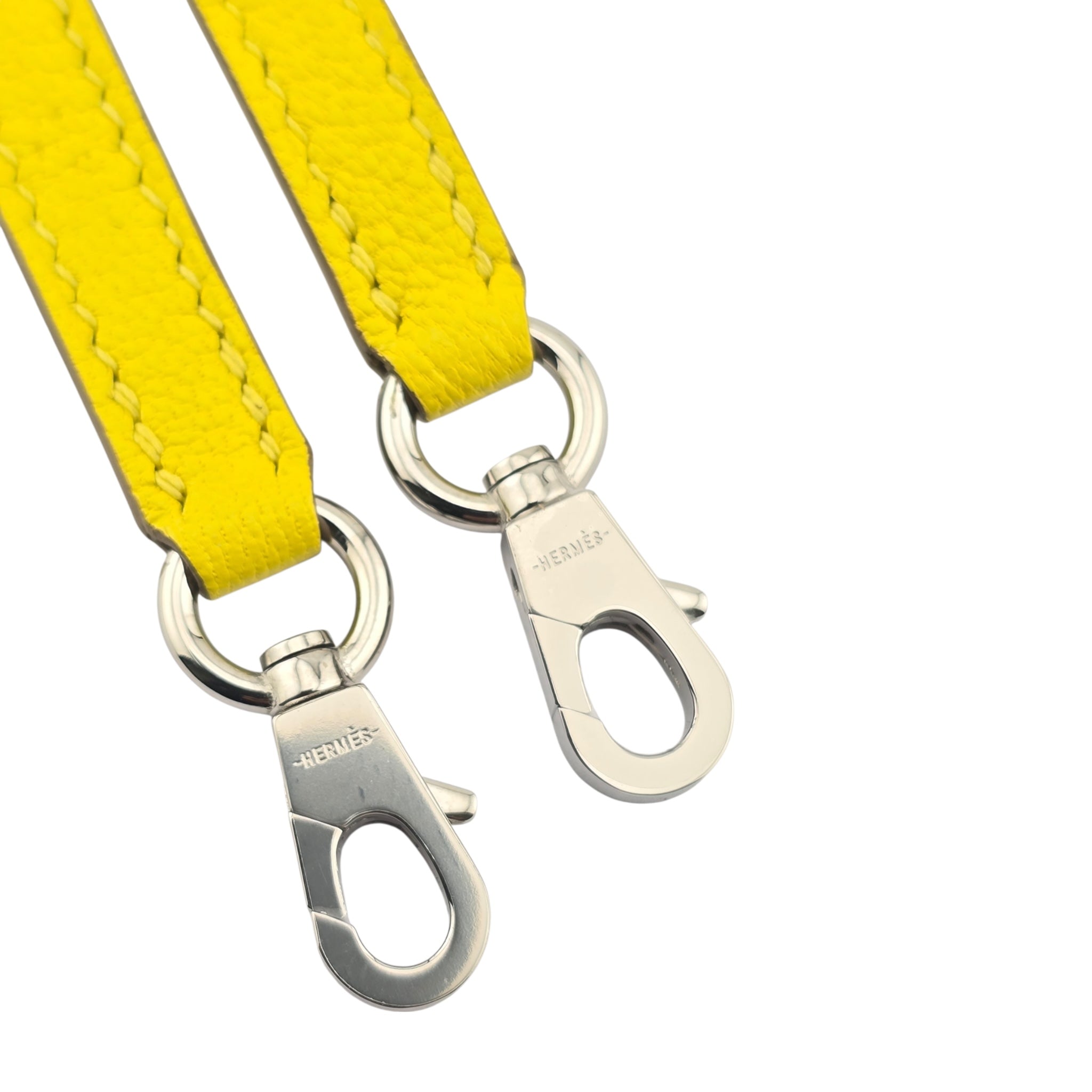 Hermes Mini Kelly II Chèvre Lime Palladium Hardware