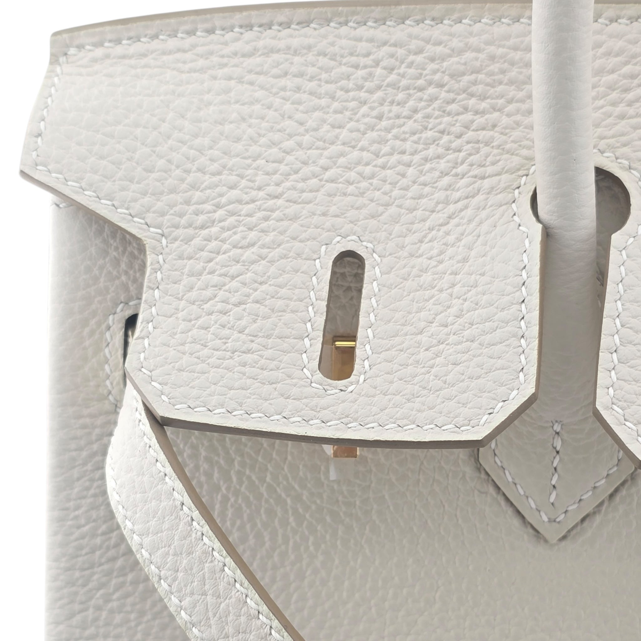 Hermes Birkin 25 Craie Togo GHW Bag