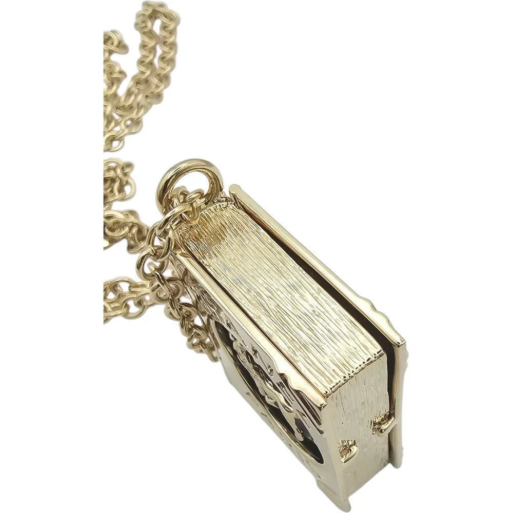 Chanel Enamel Lion Book Locket Pendant Necklace Cruise 2022 CHANEL