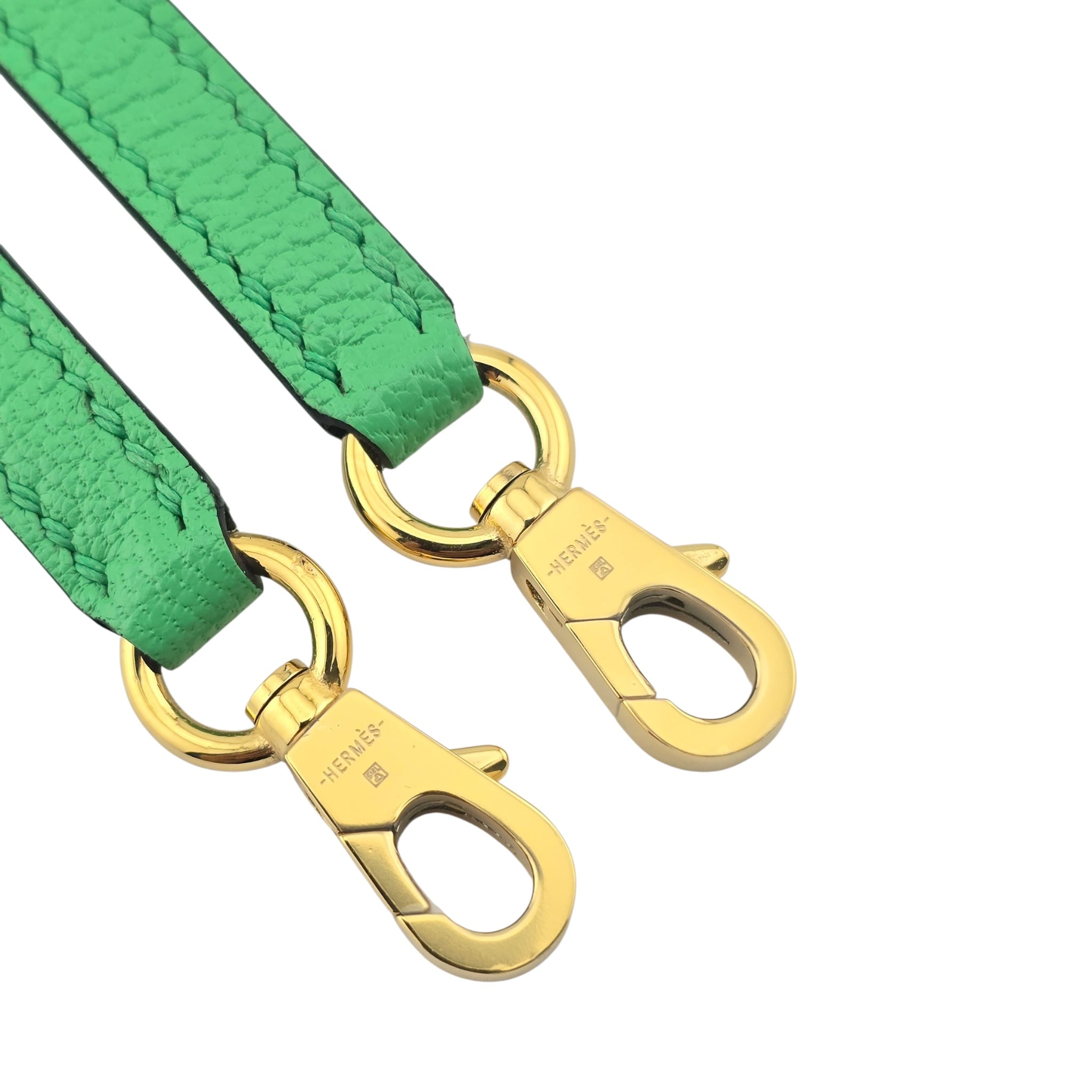 Hermes Mini Kelly II Chèvre Vert Comics Gold Hardware Bag HERMES