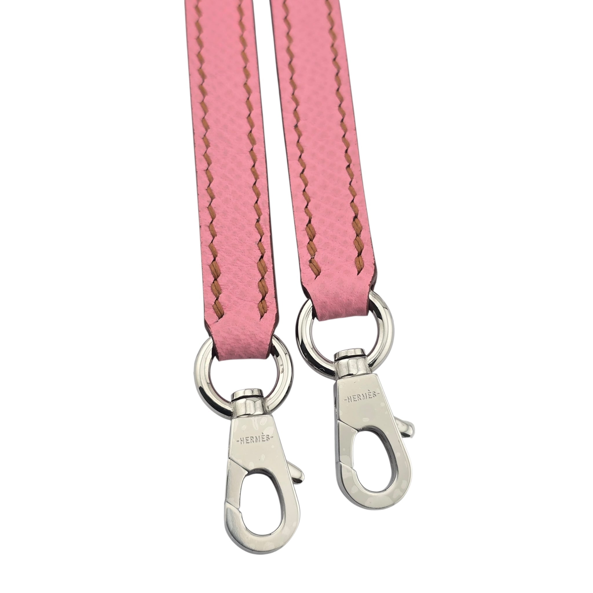 Hermes Mini Kelly II Epsom 5P Bubblegum Pink Palladium Hardware Bag