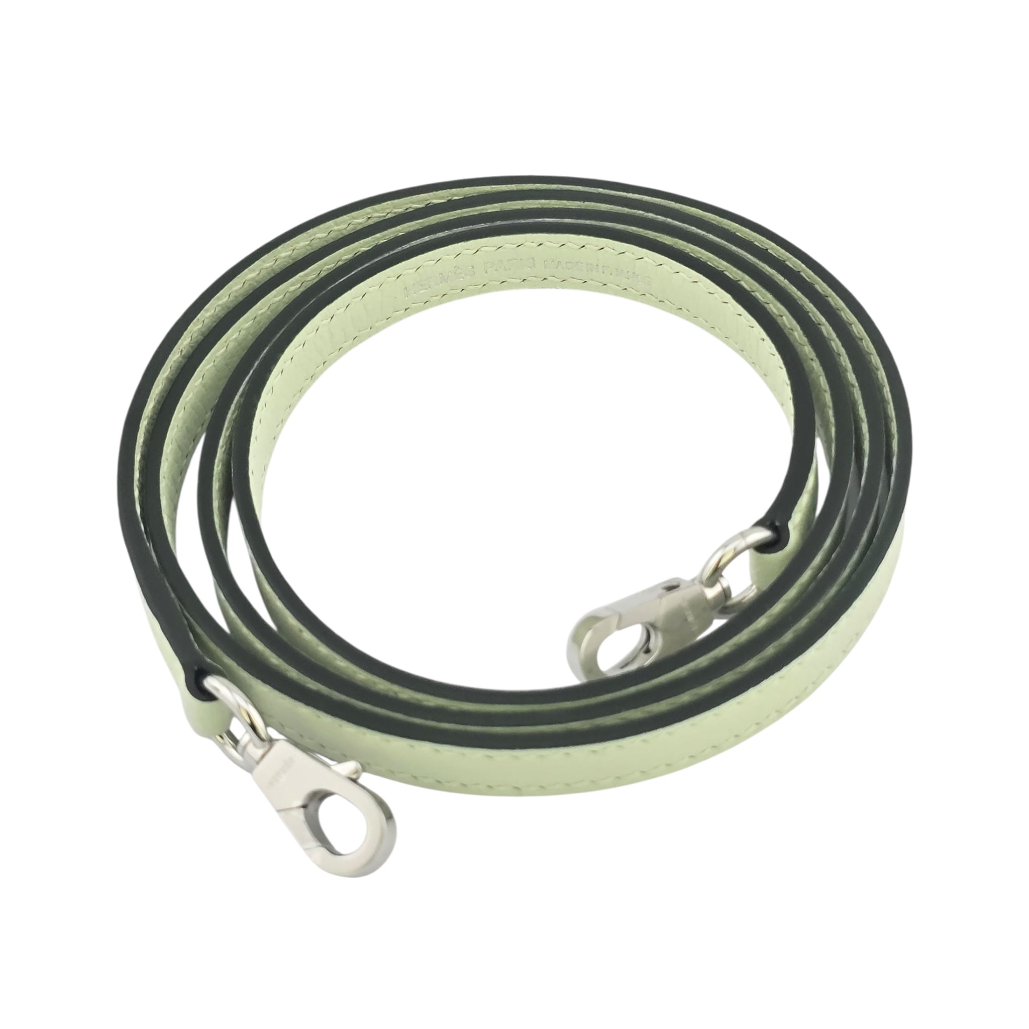 Hermes Mini Kelly II Vert Fizz Chevre Palladium Hardware Bag