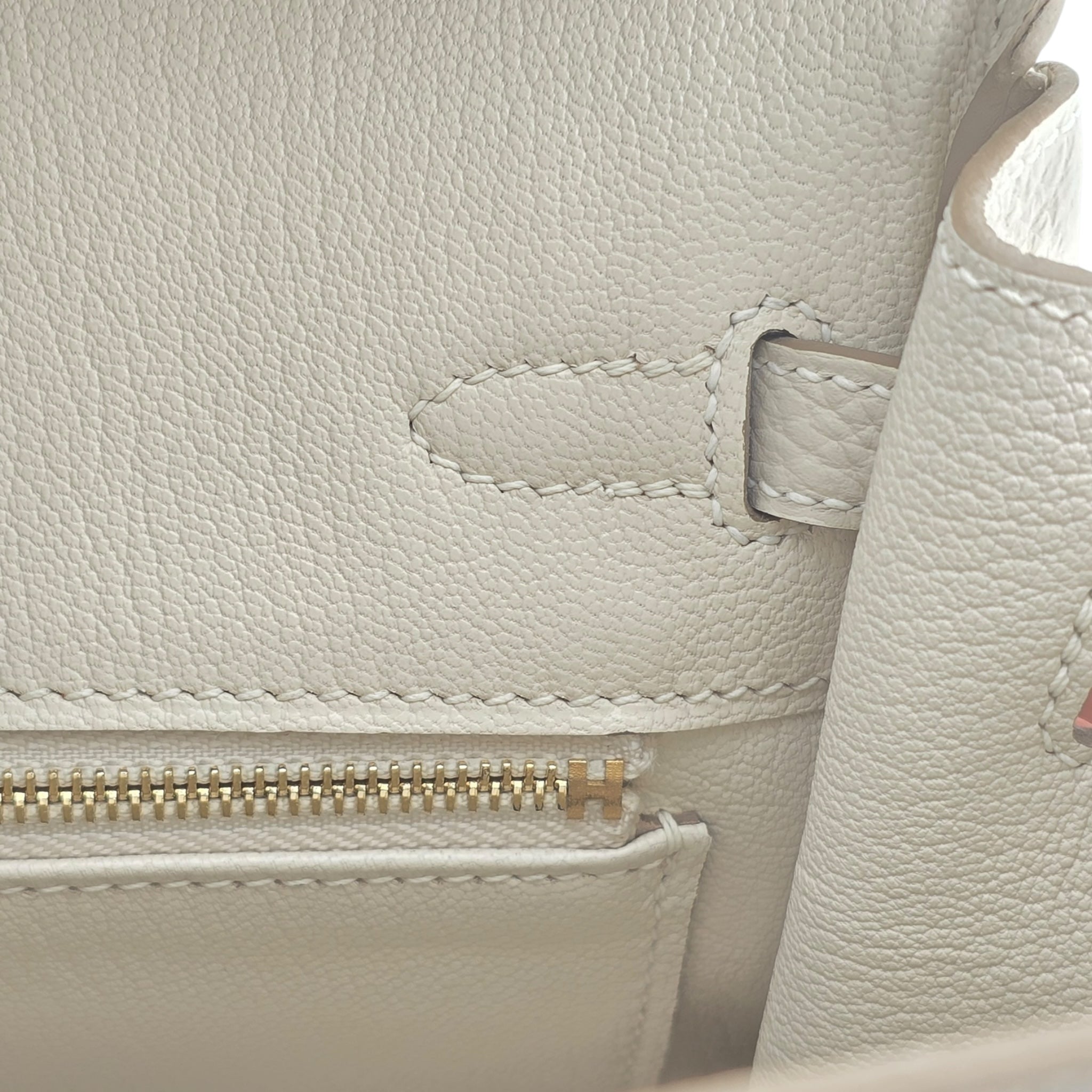Hermes Birkin 25 Craie Togo GHW Bag