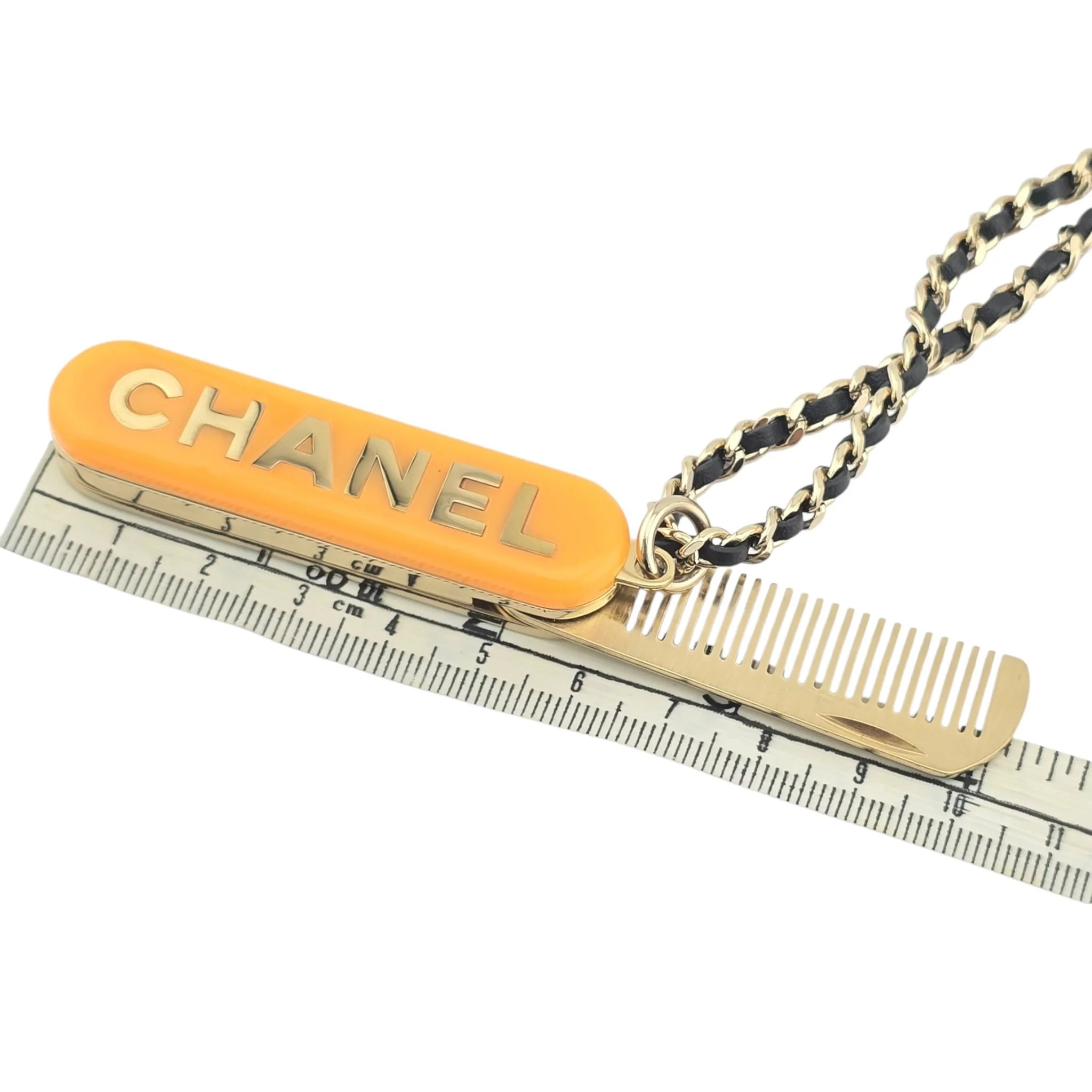 Chanel Yellow Gold Comb Necklace 22-23FW CHANEL