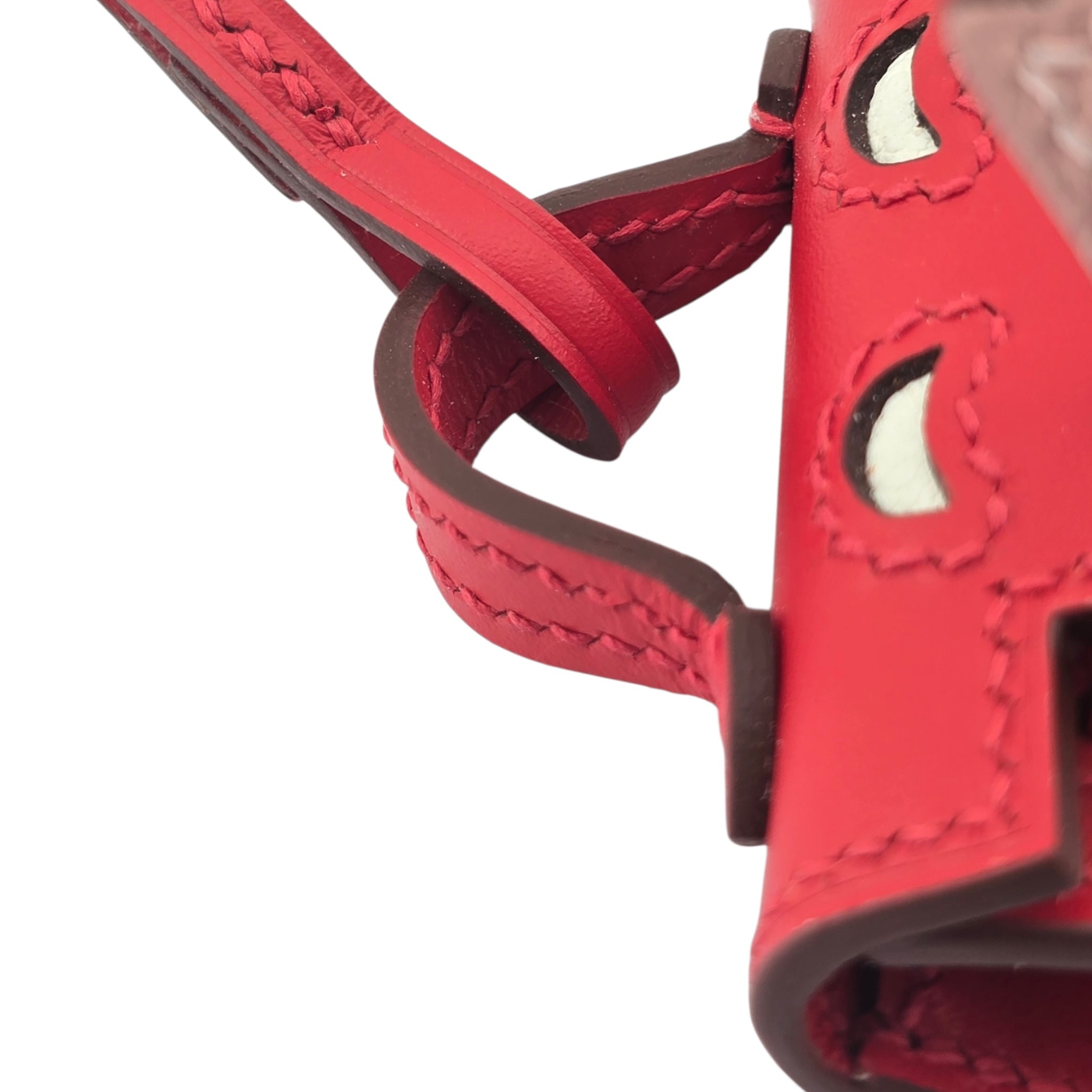 Hermes Quelle Idole Kelly Doll Bag Charm Sanguine