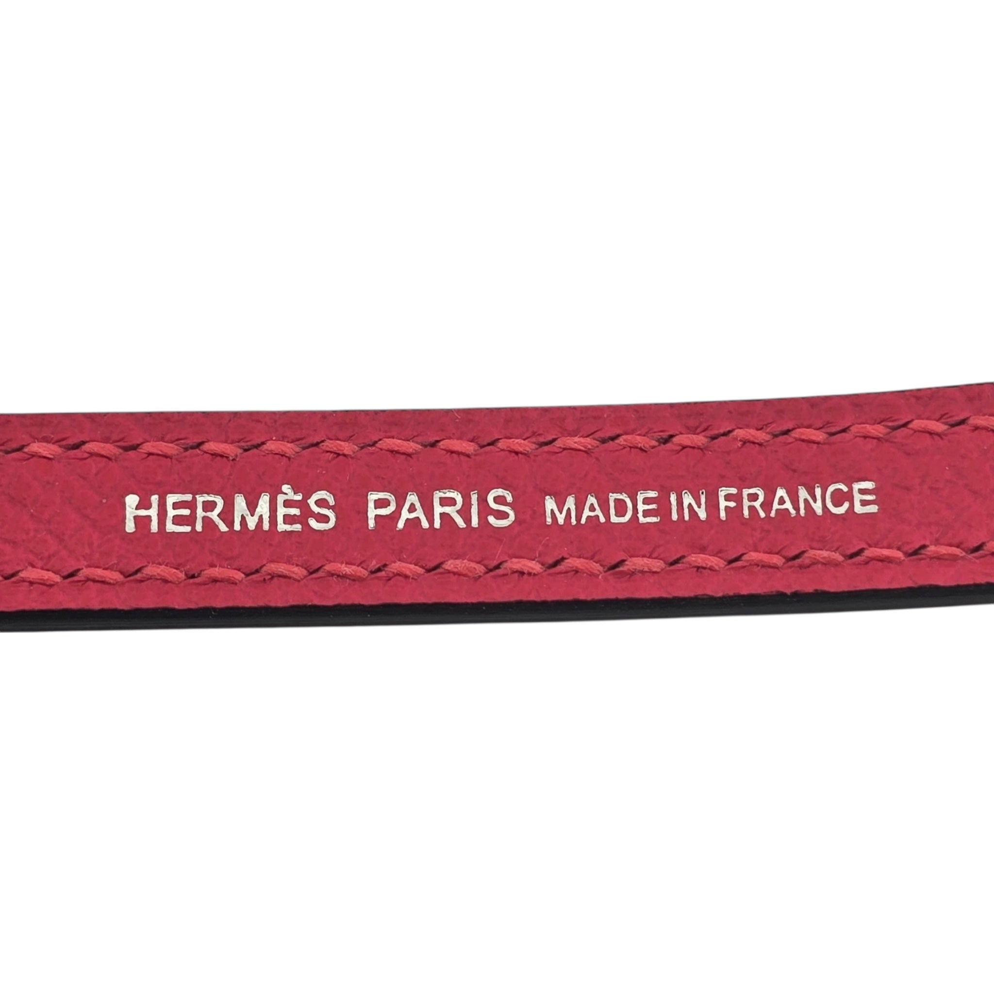 Hermes Mini Kelly II Epsom Rose Extreme Palladium