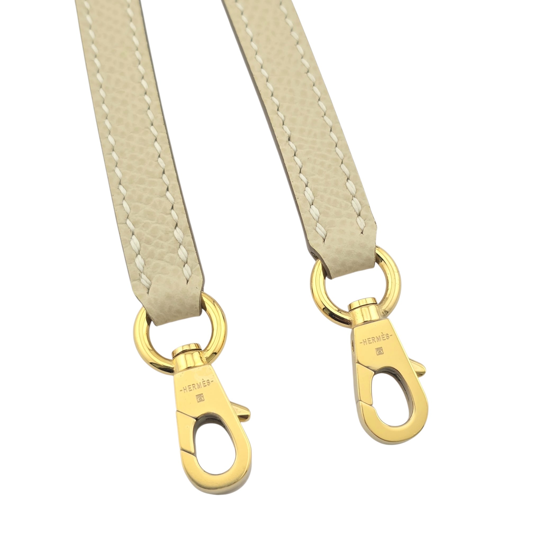 Hermes Mini Kelly II Epsom Craie Gold Hardware Bag HERMES