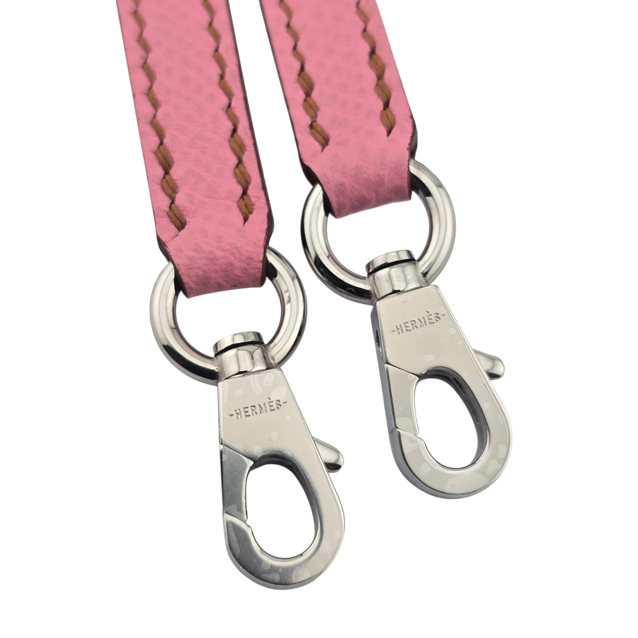 Hermes Mini Kelly II Epsom 5P Bubblegum Pink Palladium Hardware Bag