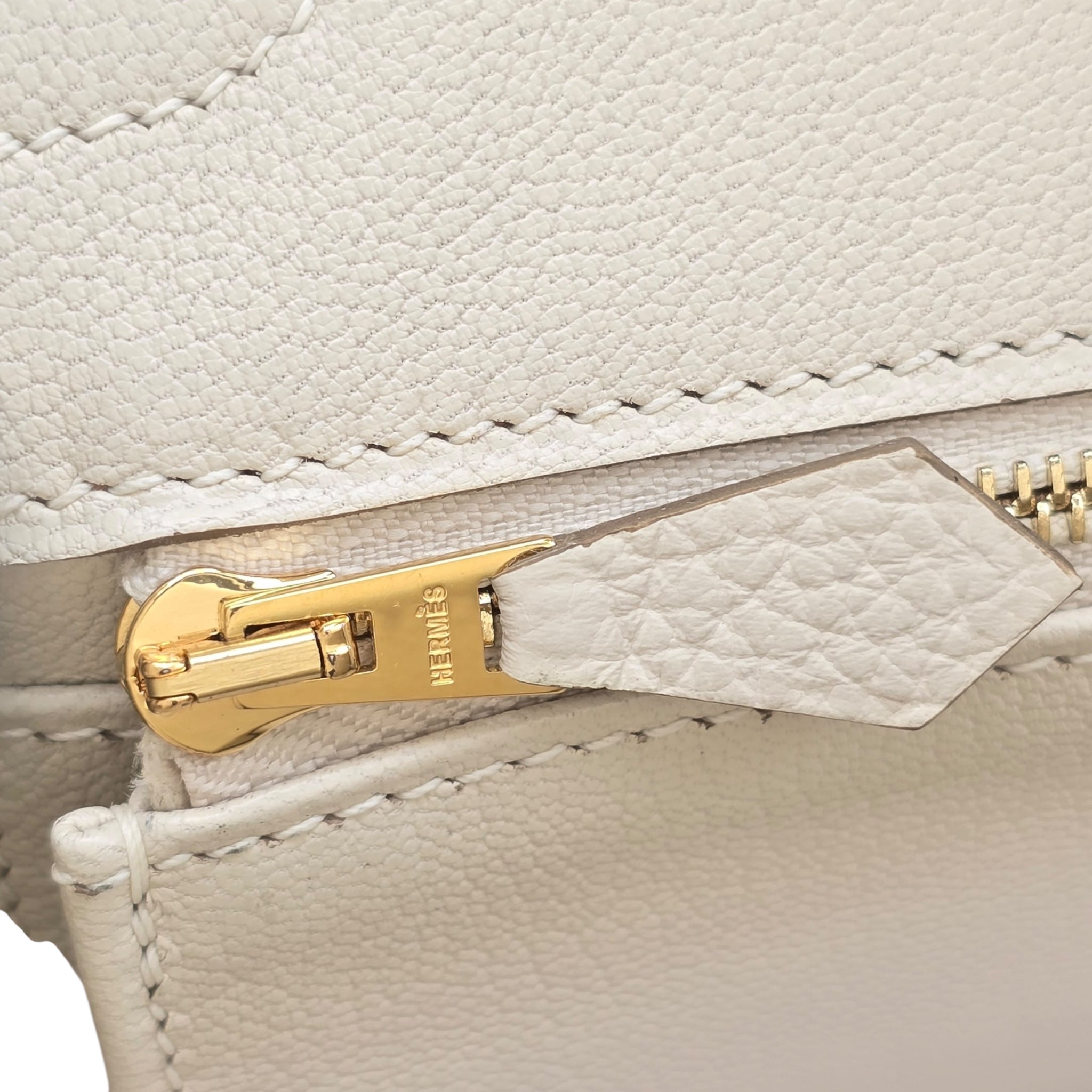 Hermes Birkin 25 Craie Togo GHW Bag