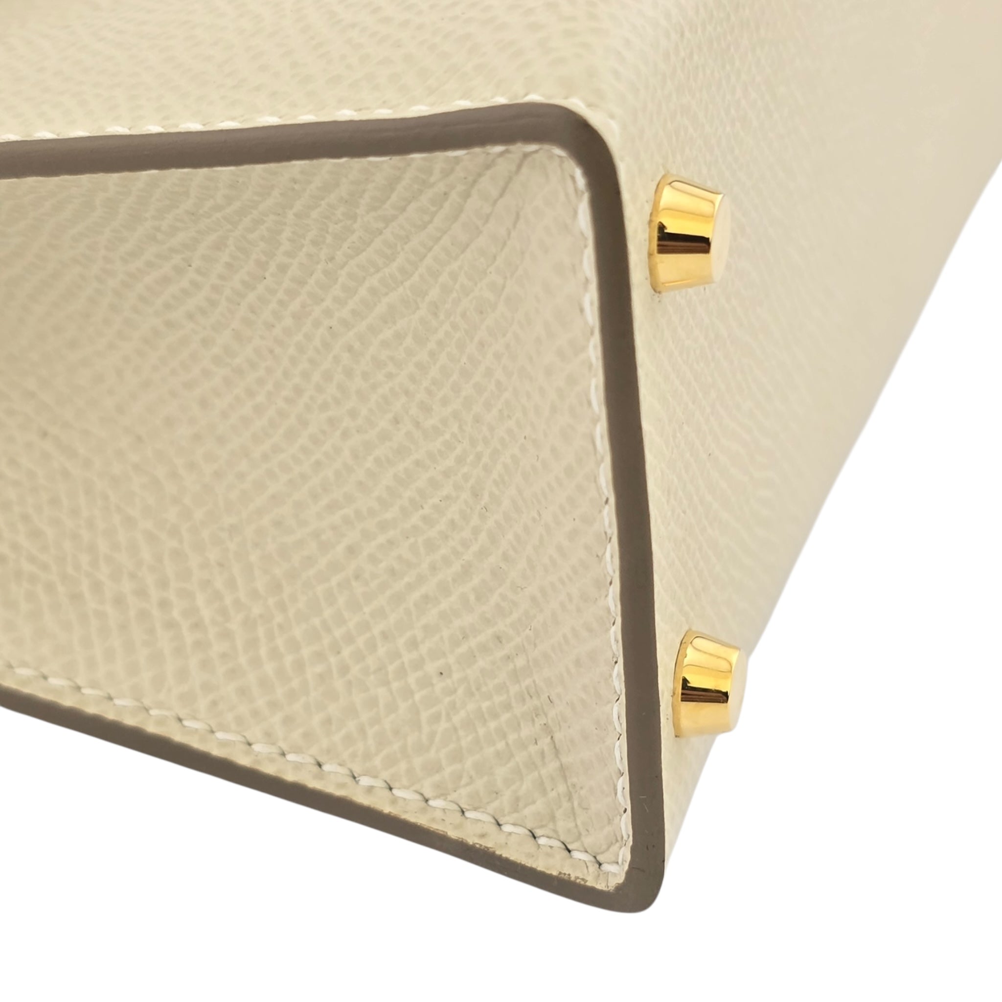 Hermes Mini Kelly II Epsom Craie Gold Hardware Bag HERMES