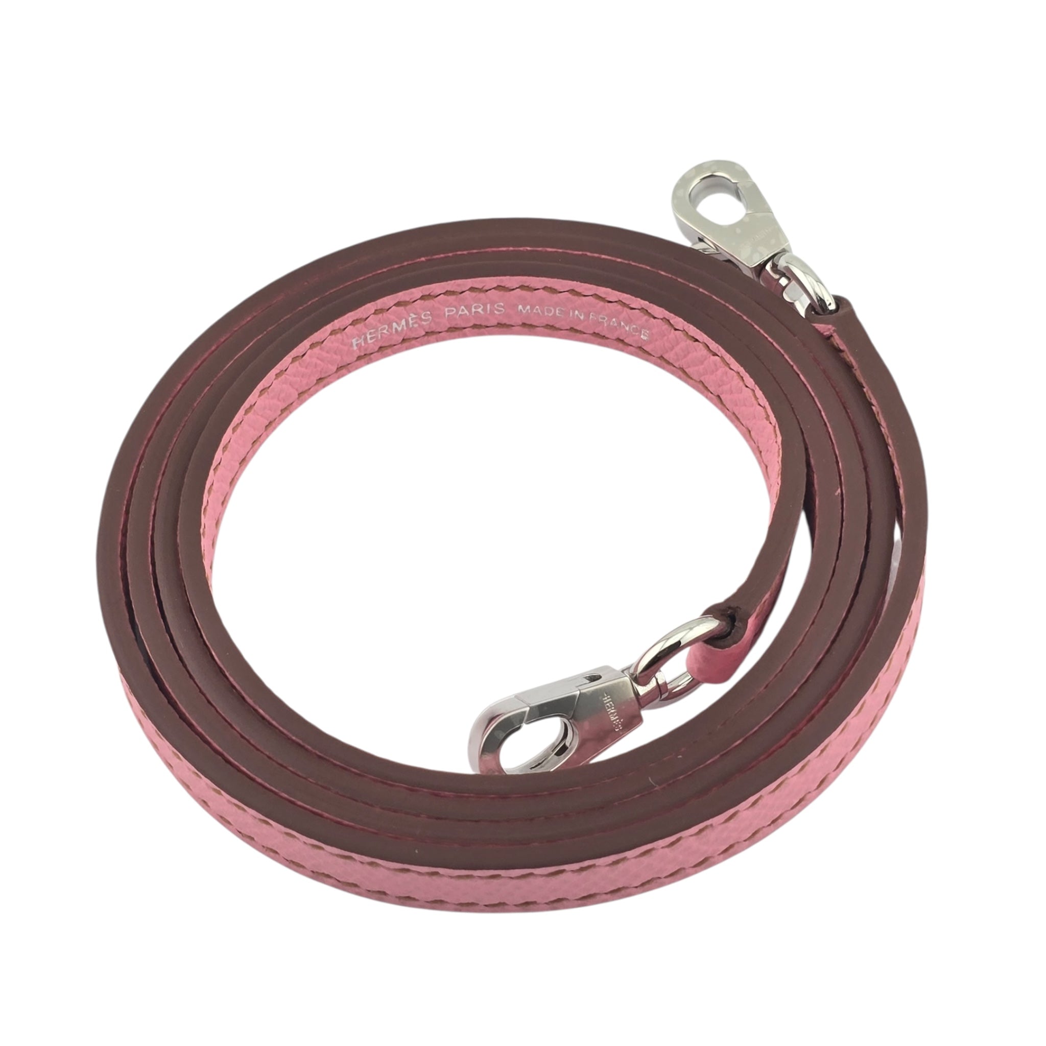 Hermes Mini Kelly II Epsom 5P Bubblegum Pink Palladium Hardware Bag