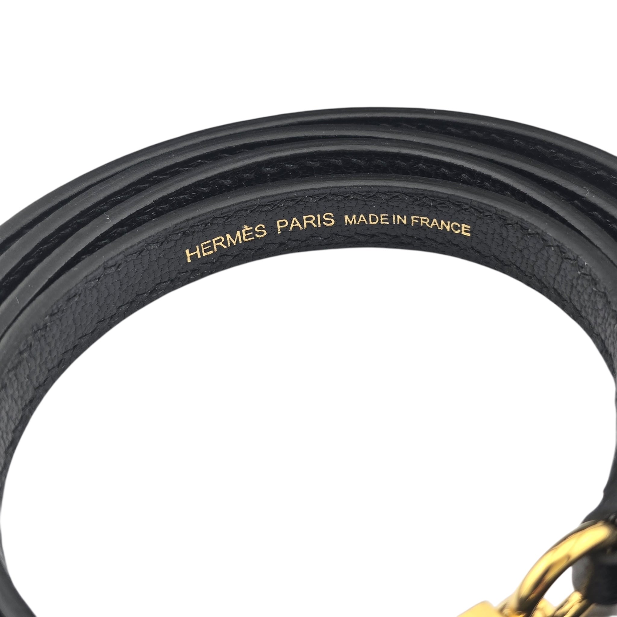 Hermes Mini Kelly II Chèvre Noir Gold Hardware HERMES