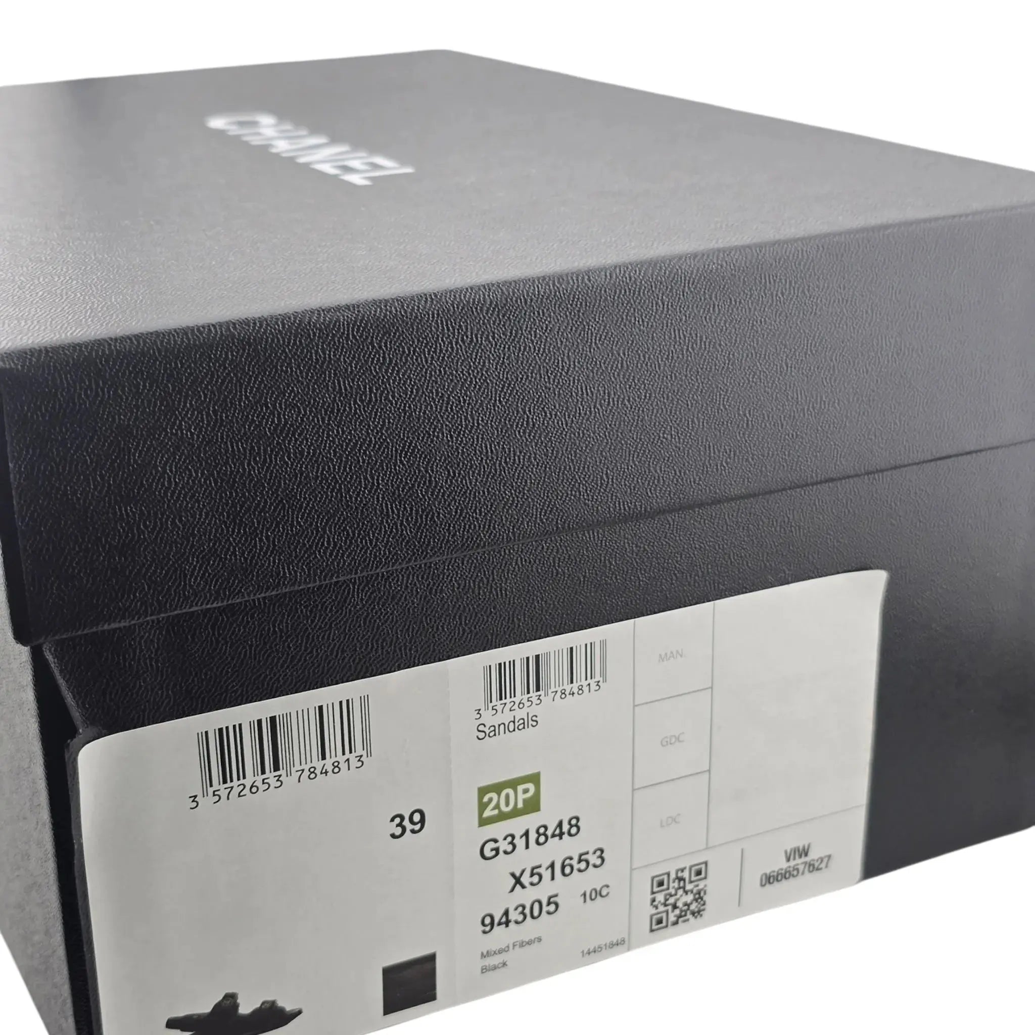 Chanel Mixed Fibers Velcro Dad Sandals 39 CHANEL