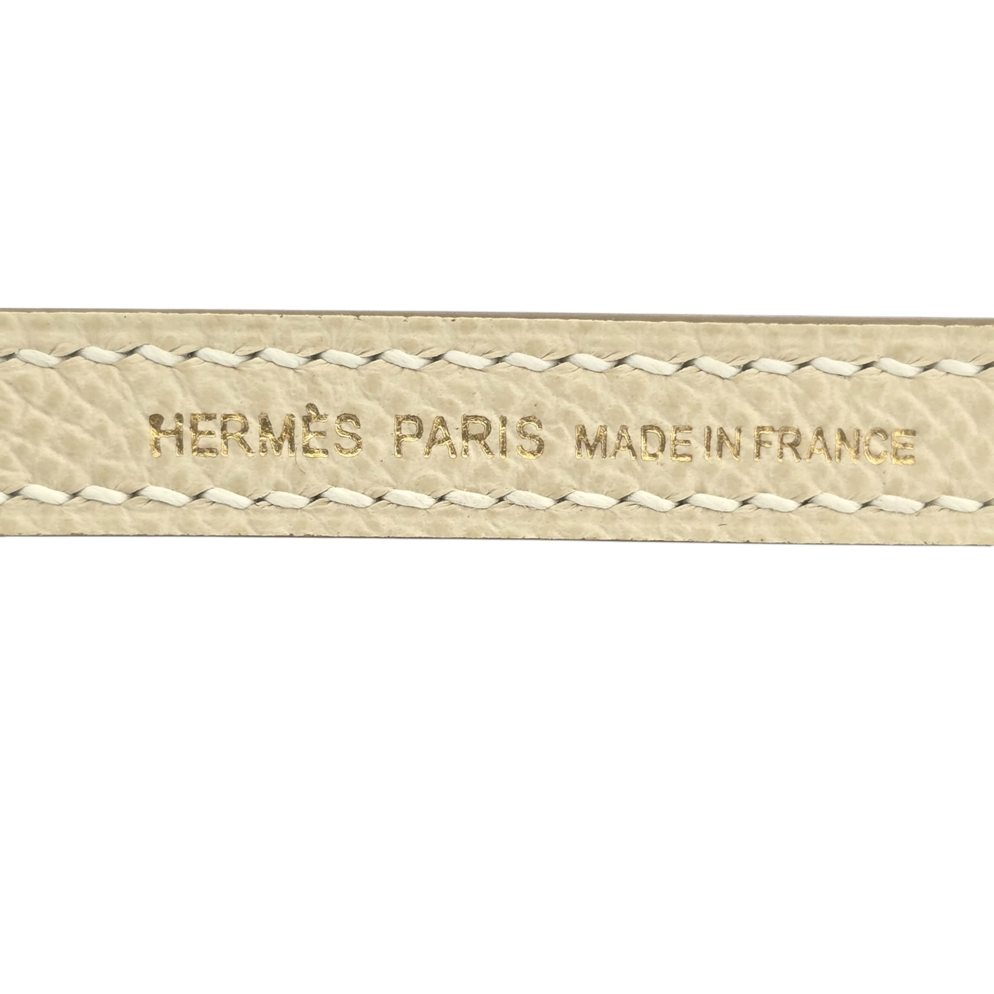 Hermes Mini Kelly II Epsom Craie Gold Hardware Bag HERMES