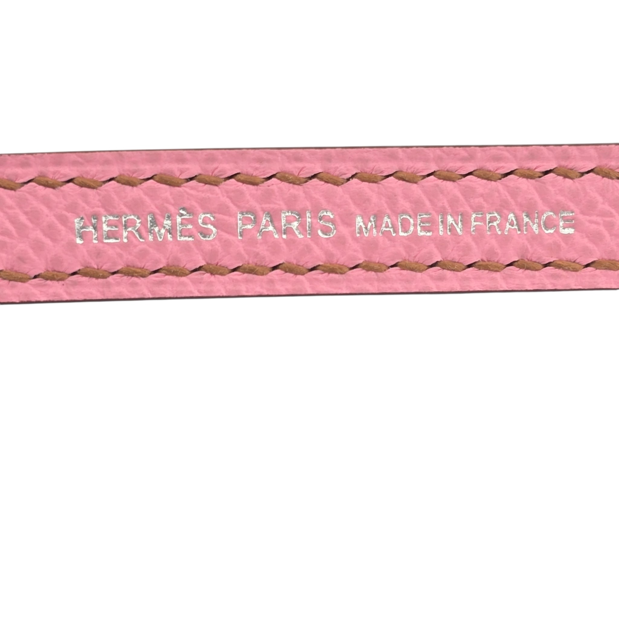 Hermes Mini Kelly II Epsom 5P Bubblegum Pink Palladium Hardware Bag