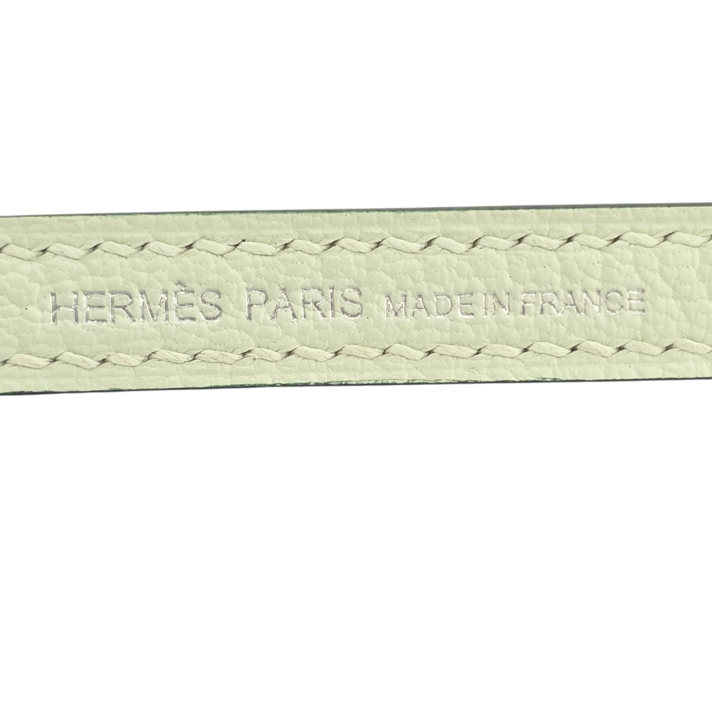 Hermes Mini Kelly II Vert Fizz Chevre Palladium Hardware Bag