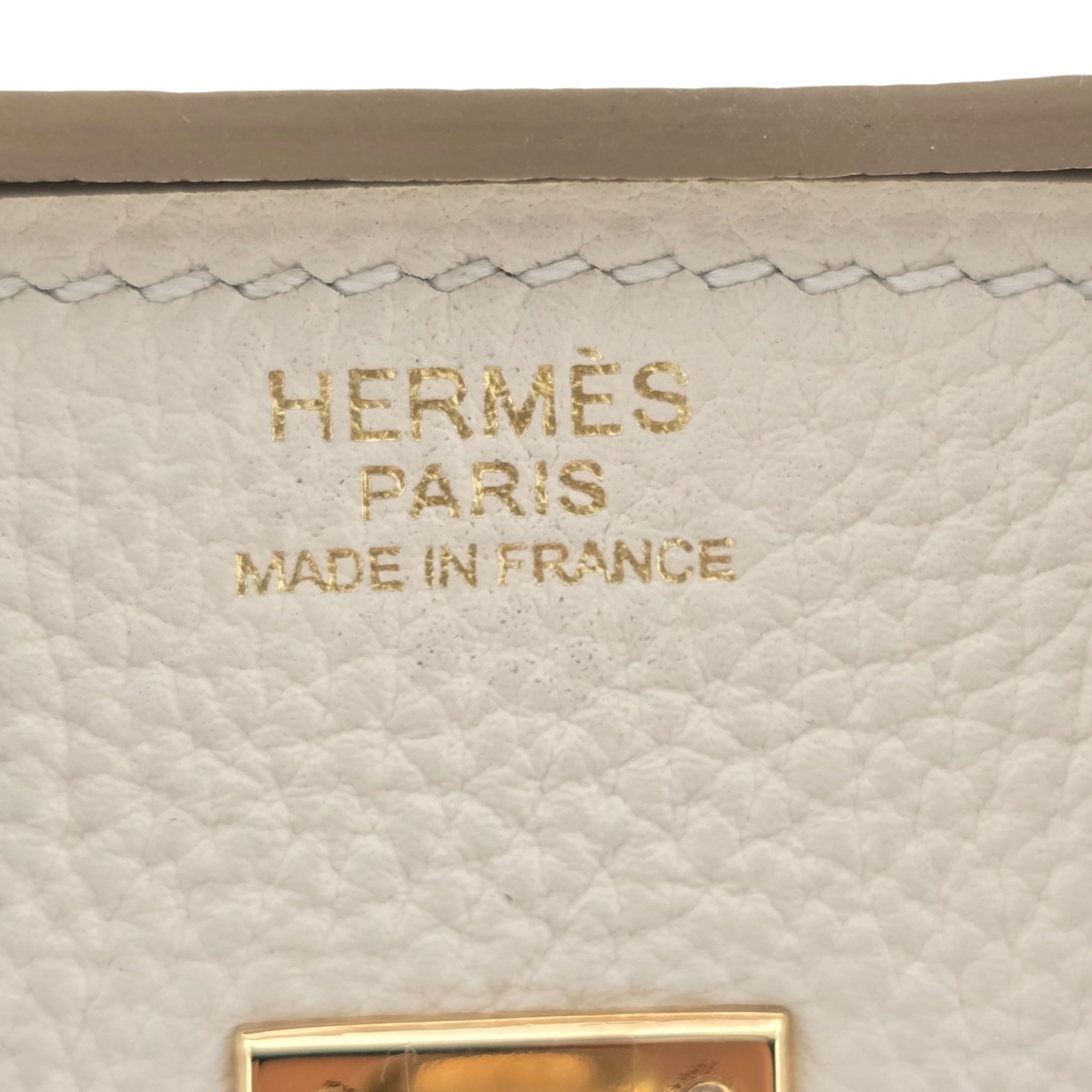 Hermes Birkin 25 Craie Togo GHW Bag