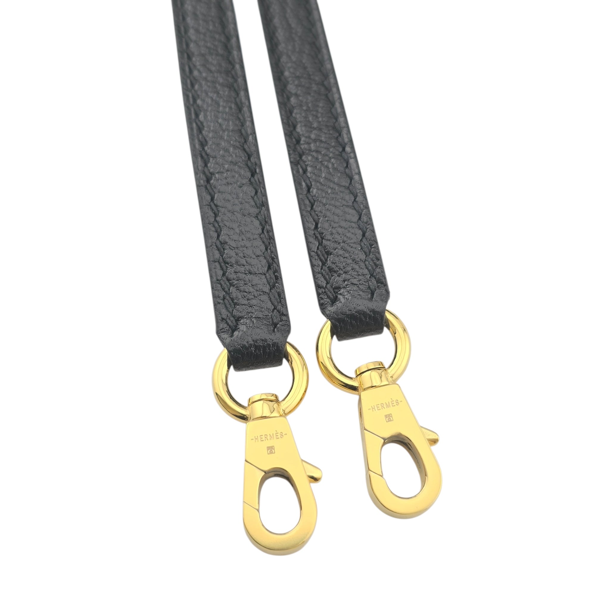 Hermes Mini Kelly II Chèvre Noir Gold Hardware HERMES