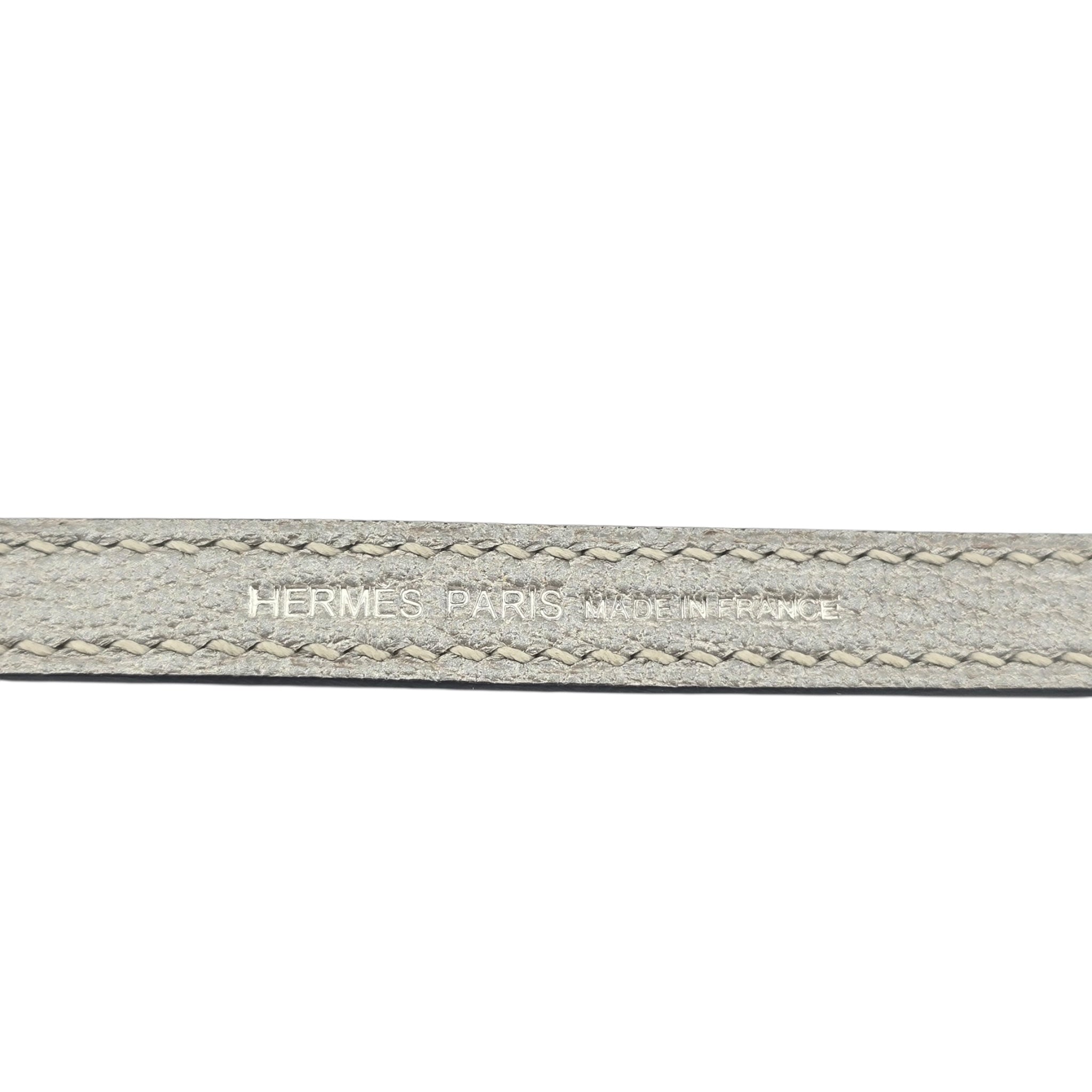 Hermes Mini Kelly II Gris Argente Chevre Chamkilight Palladium Hardware HERMES