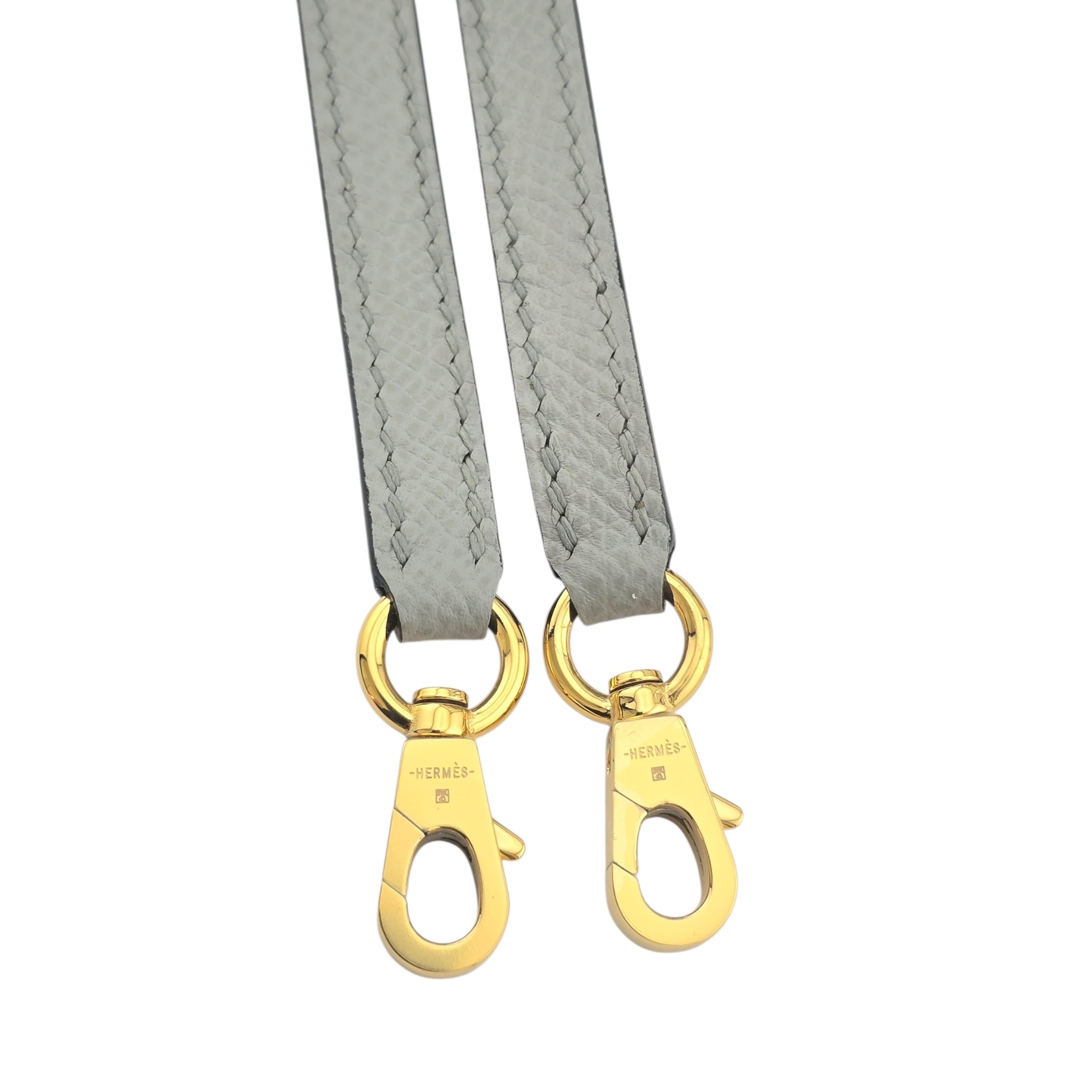 Hermes Mini Kelly II Epsom Bleu Glacier Gold Hardware HERMES