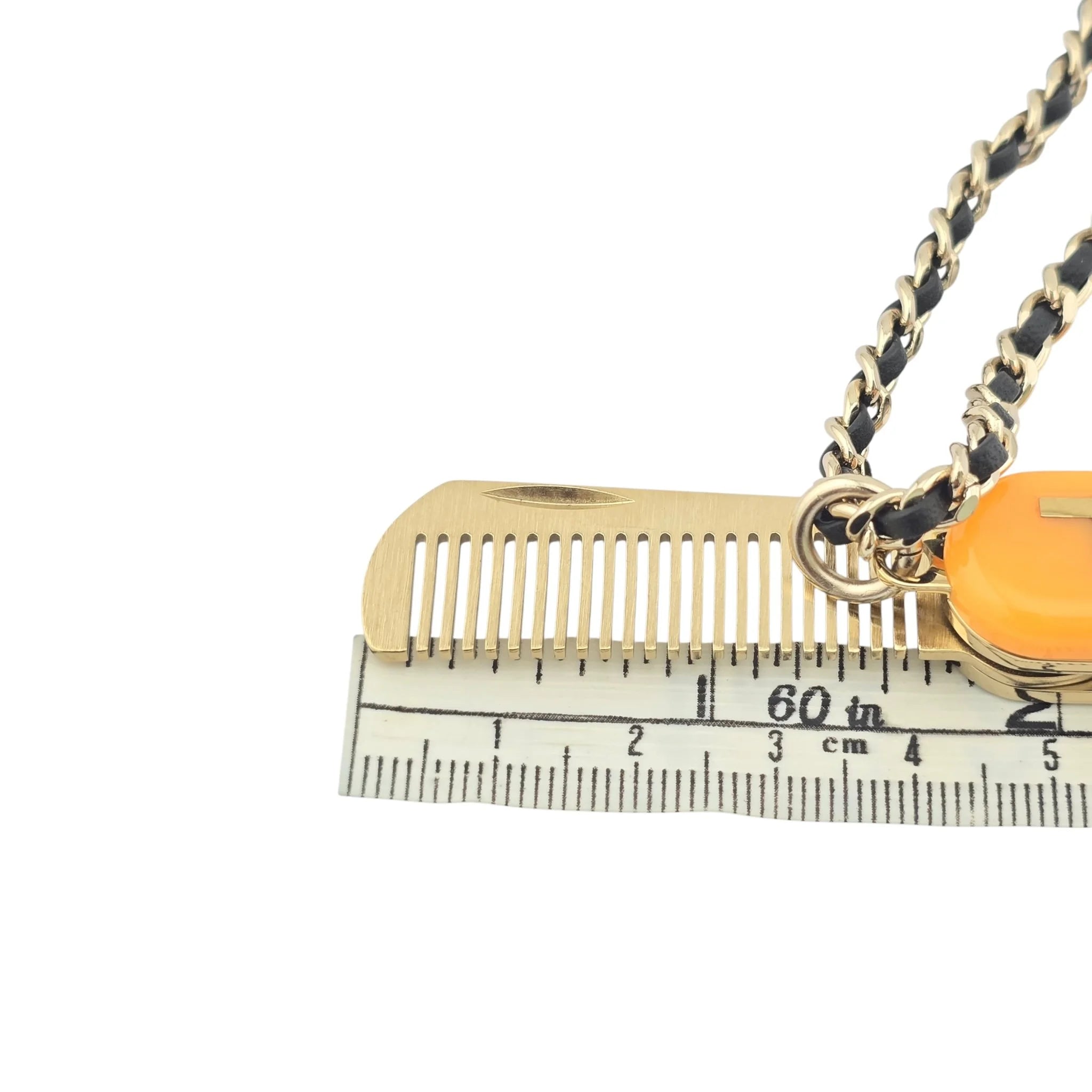 Chanel Yellow Gold Comb Necklace 22-23FW CHANEL