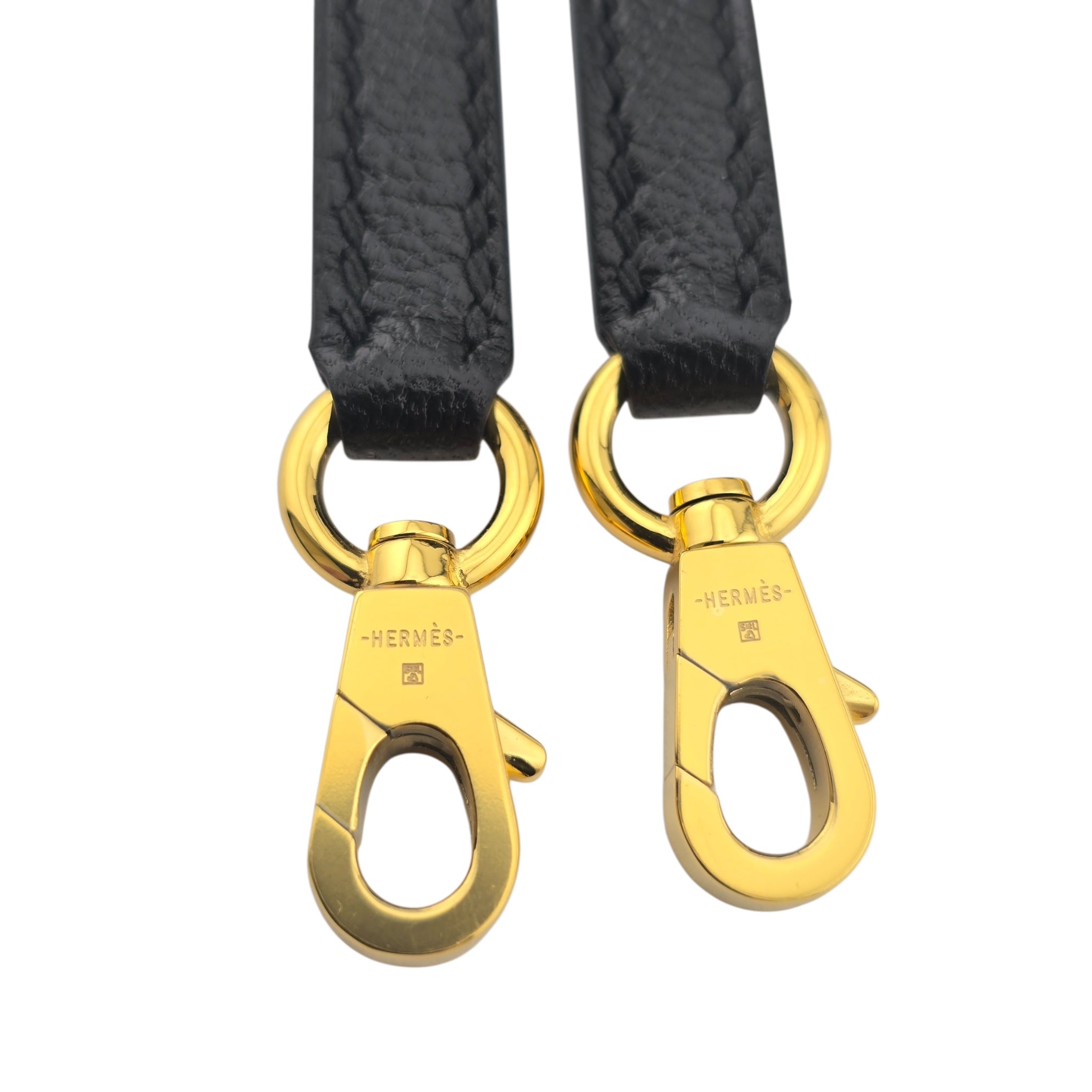 Hermes Mini Kelly II Chèvre Noir Gold Hardware HERMES