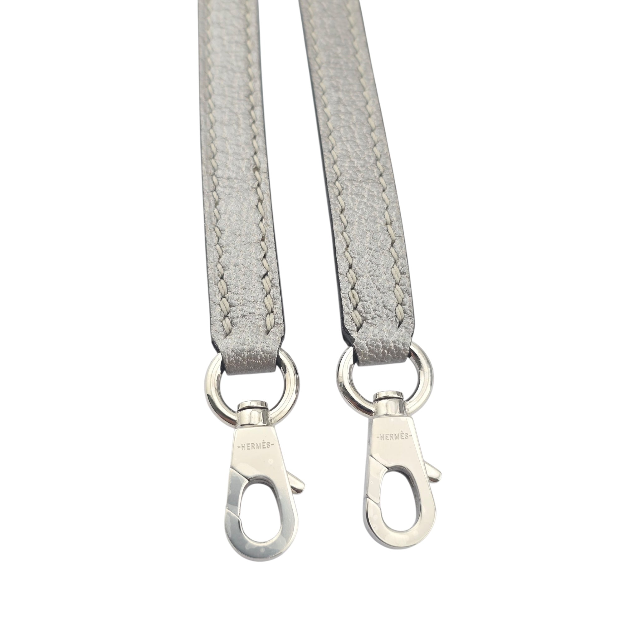 Hermes Mini Kelly II Gris Argente Chevre Chamkilight Palladium Hardware HERMES