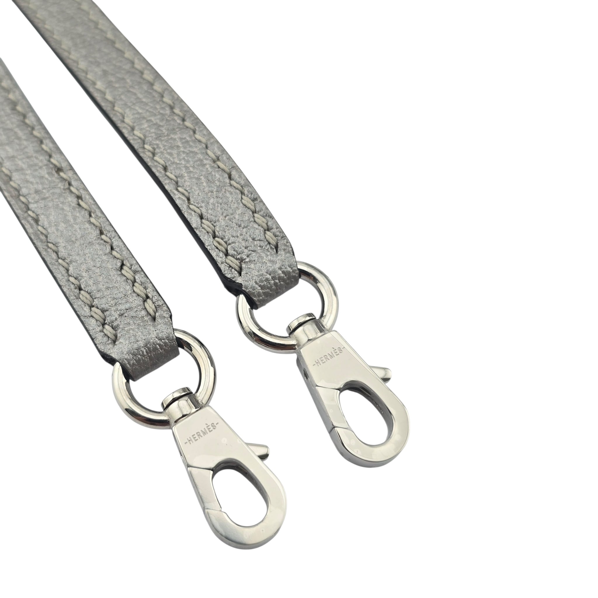 Hermes Mini Kelly II Gris Argente Chevre Chamkilight Palladium Hardware HERMES