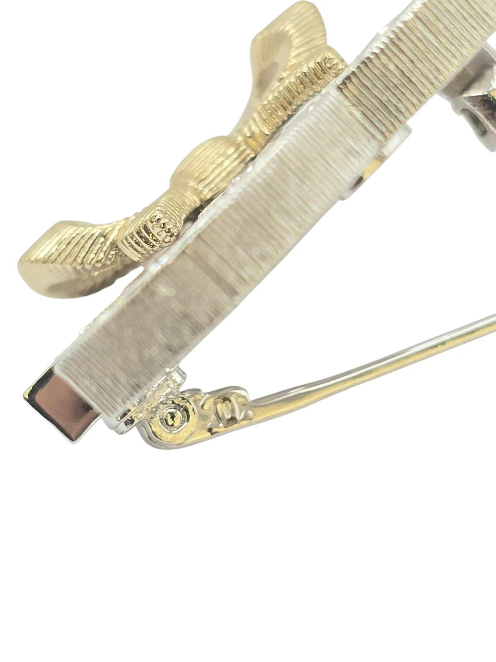 Chanel CC Gold/Silver Bow Crystal Brooch 2024 CHANEL