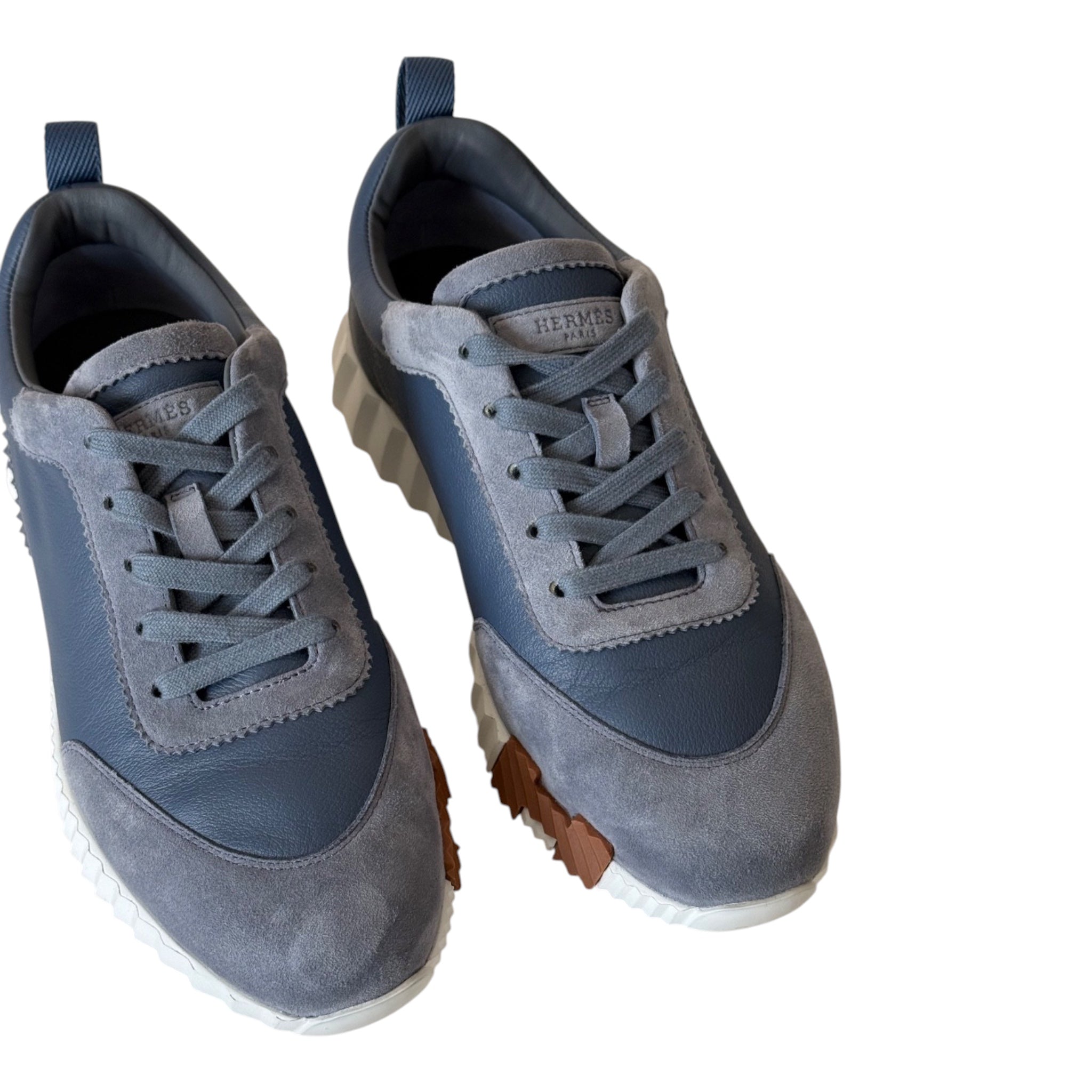 Hermes Bouncing Sneakers Women Bleu Mer (Blue) - 40 HERMES